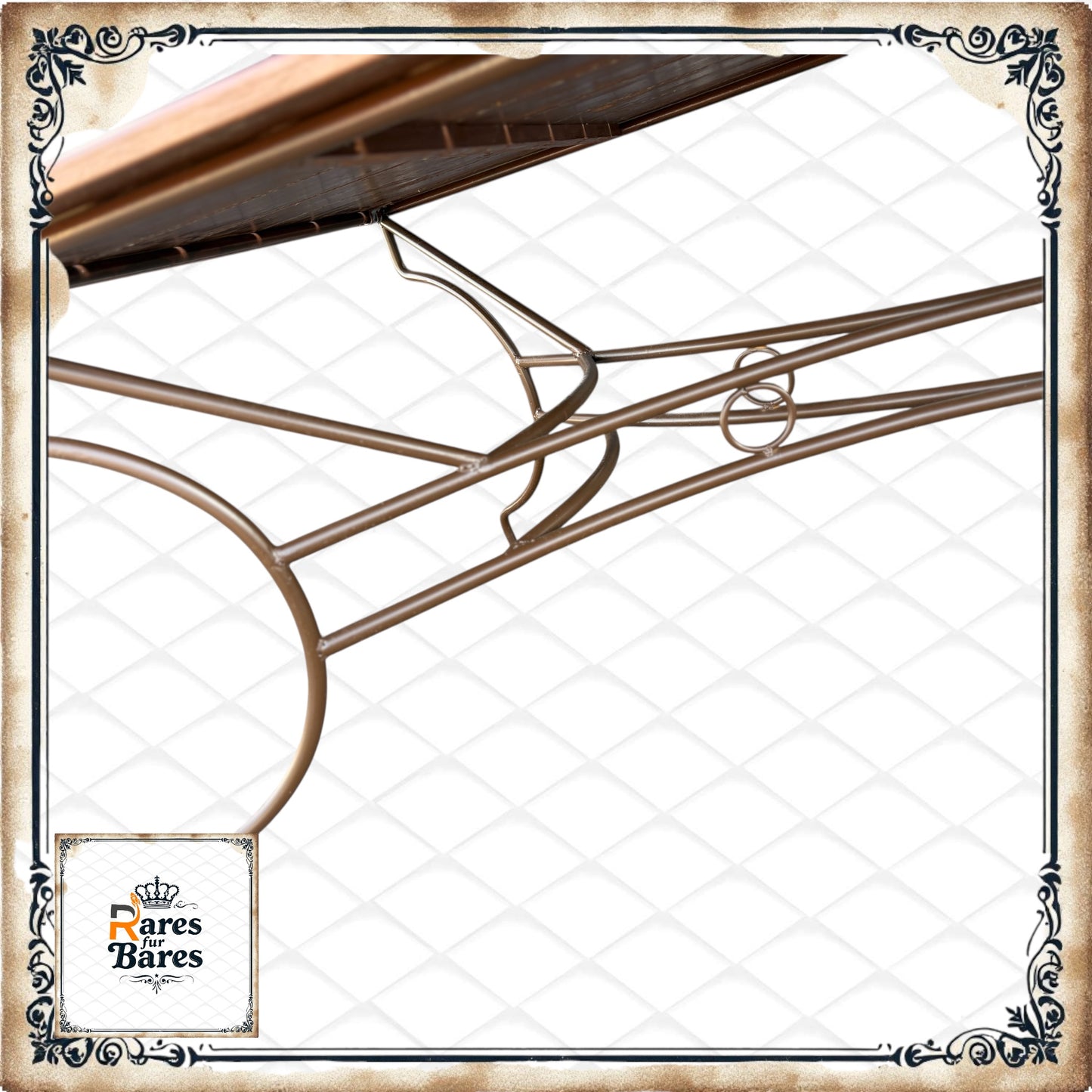 Gartentisch "Mediterran II", Metall, 205x100x74cm - RETOUREN ROYAL