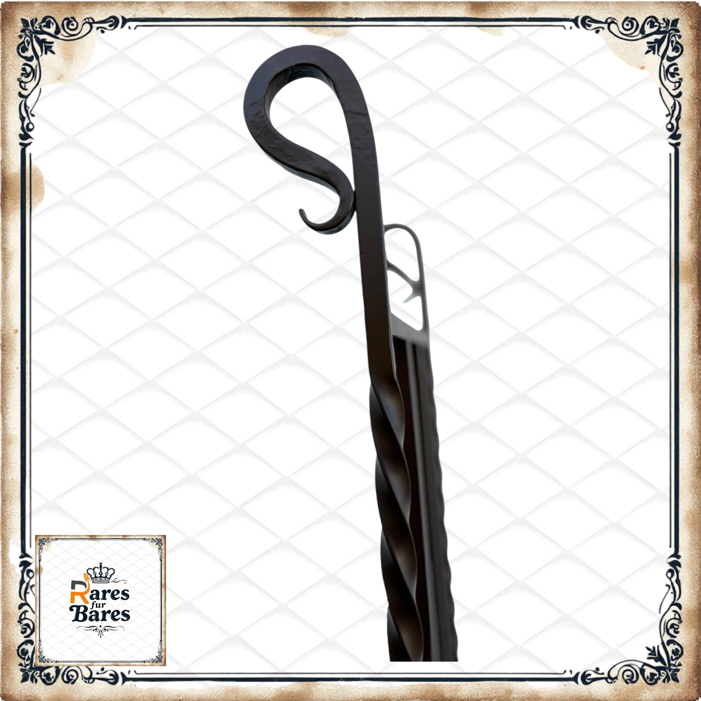 Gartenstuhl "Antik high", Metall, 40x40x123cm - RETOUREN ROYAL