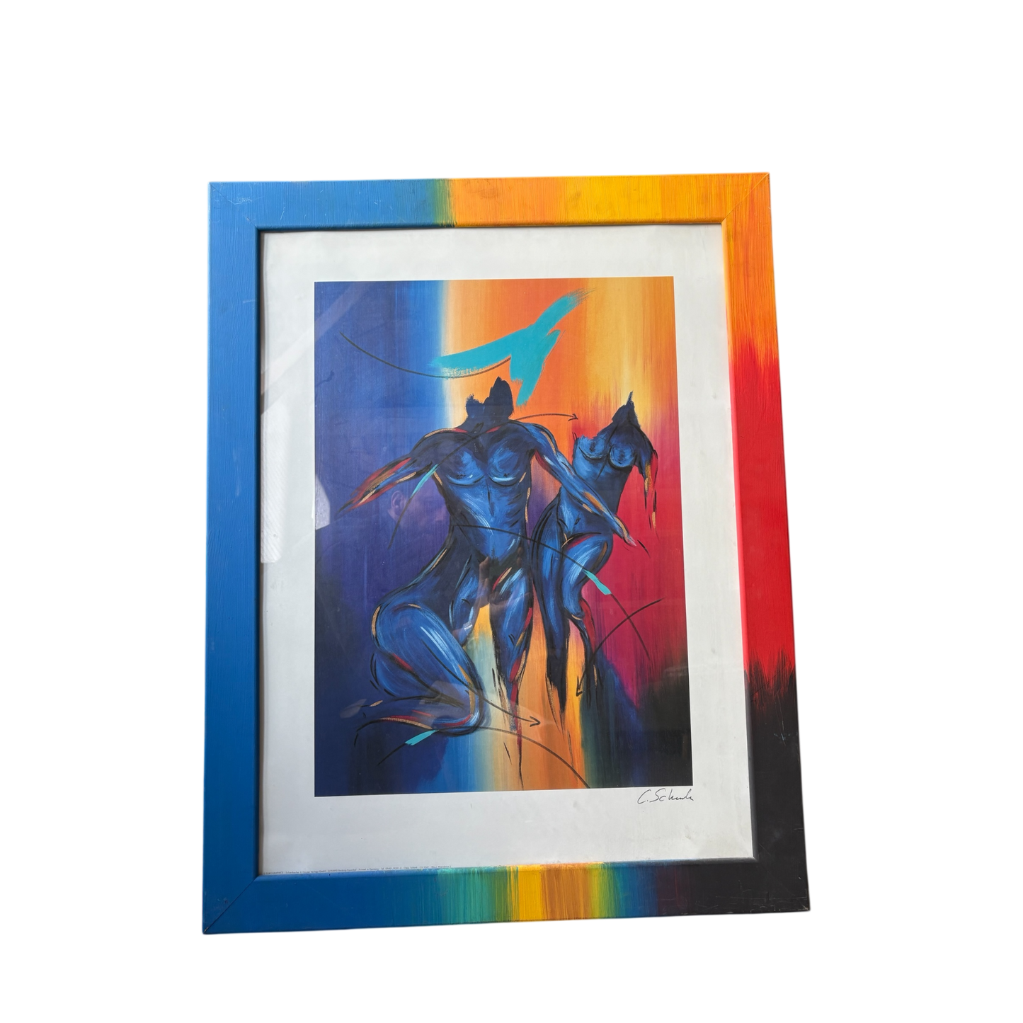 Signierte Kunstbilder von C. Schenk – Exklusives 4er-Set hochwertiger Kunstdrucke (53x63cm & 73x93cm)