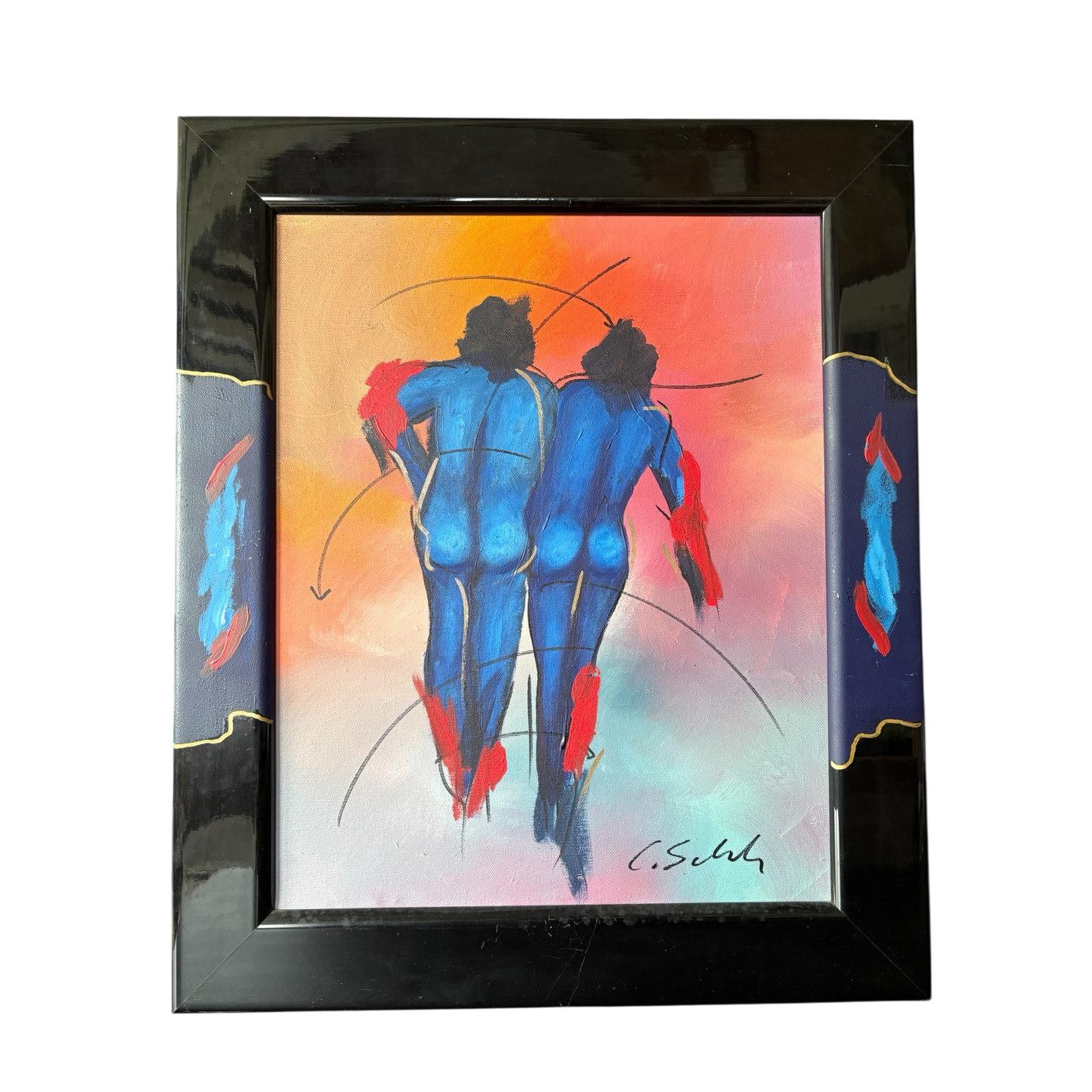 Signierte Kunstbilder von C. Schenk – Exklusives 4er-Set hochwertiger Kunstdrucke (53x63cm & 73x93cm)