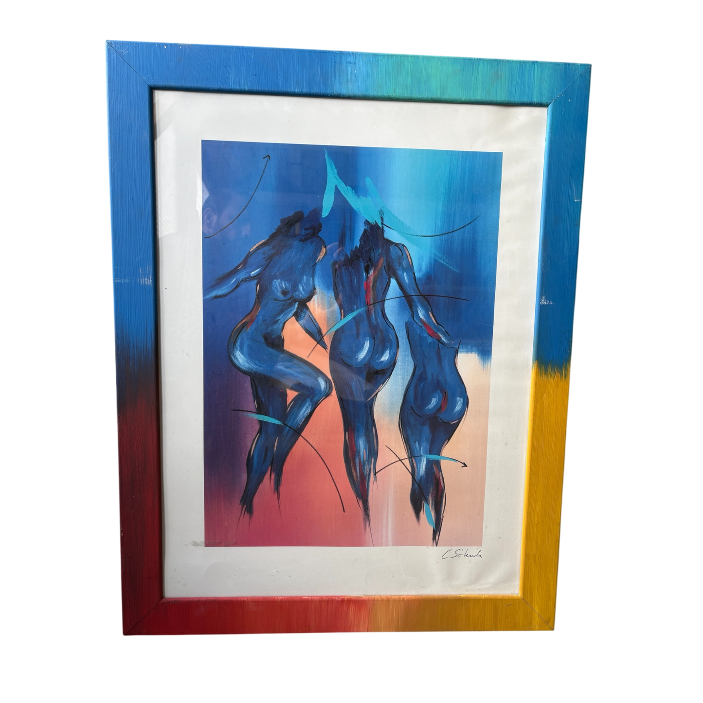 Signierte Kunstbilder von C. Schenk – Exklusives 4er-Set hochwertiger Kunstdrucke (53x63cm & 73x93cm)