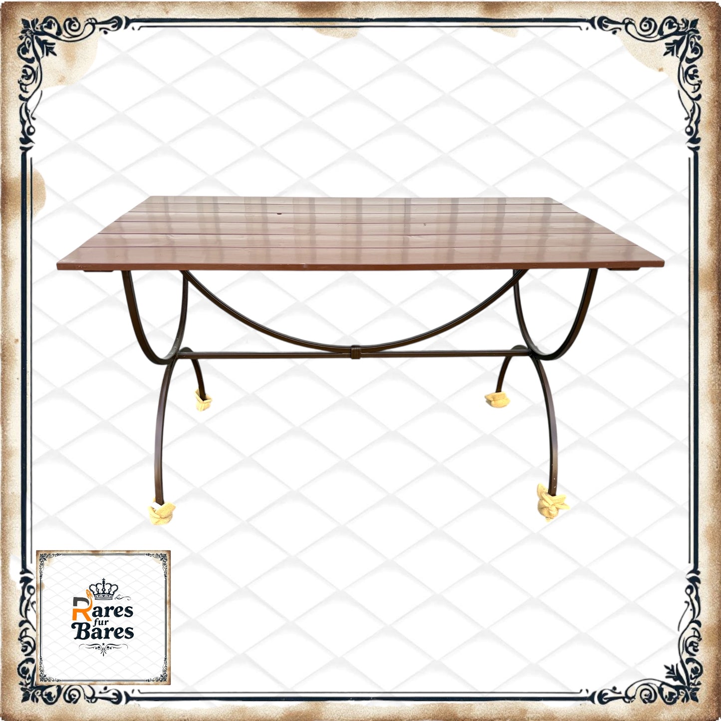 Gartentisch "Mediterran", Eisen, 142x85x80cm - RETOUREN ROYAL