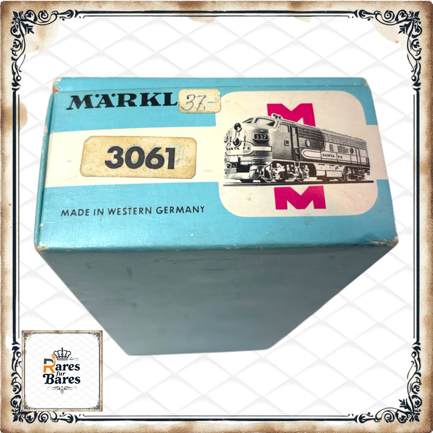 Seitenansicht Märklin 3061 H0 Santa Fe Diesel Lok Sammlerstück