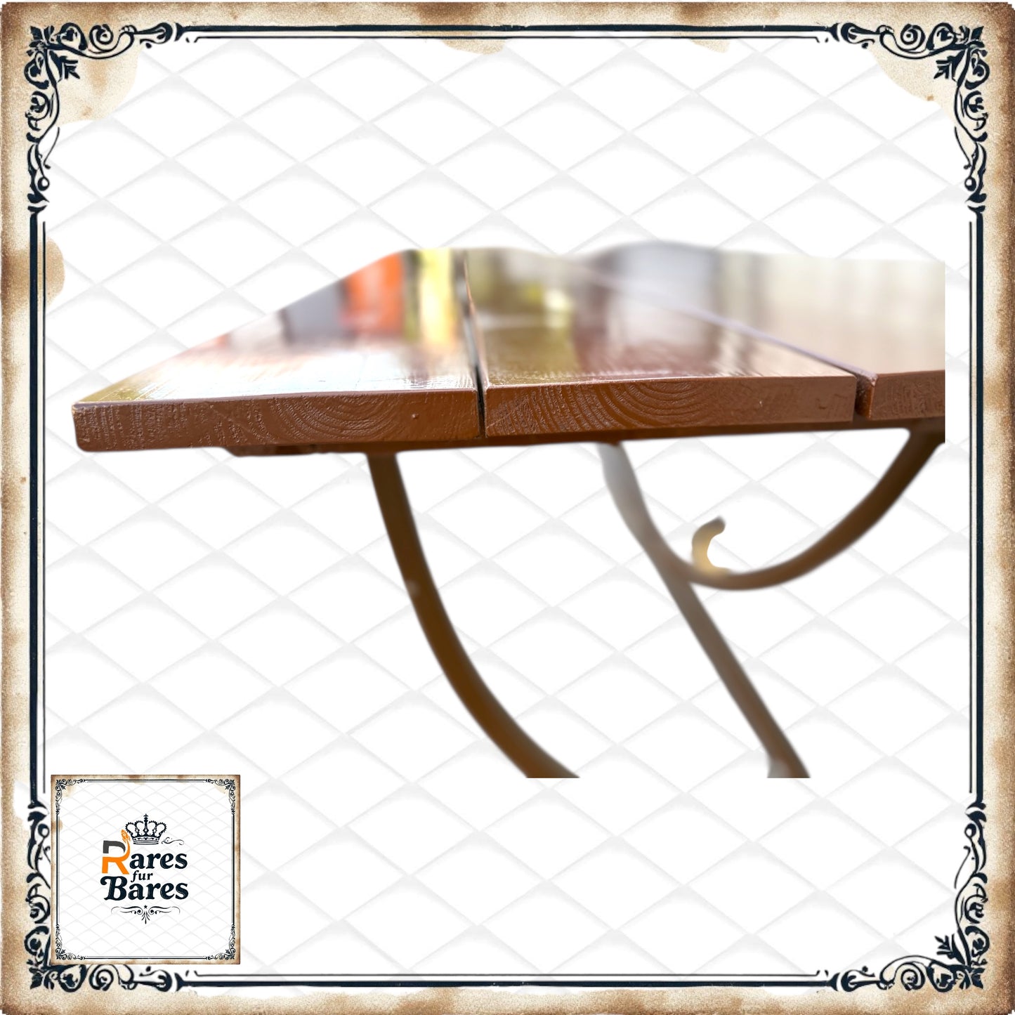 Gartentisch "Mediterran", Eisen, 142x85x80cm - RETOUREN ROYAL