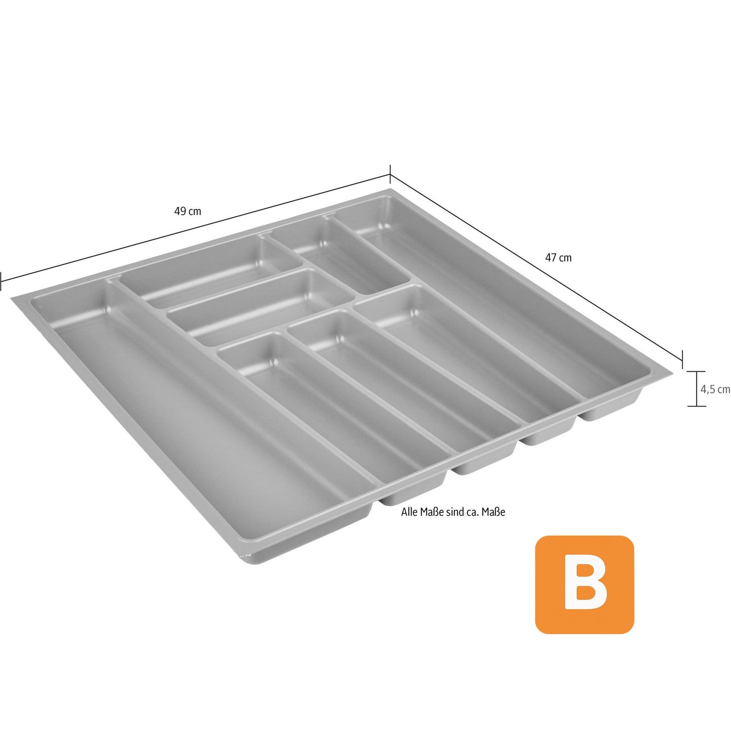 Besteckeinsatz, div. Größen und Abmessungen - NOBILIA® ELEMENTS NOBILIA® ELEMENTS