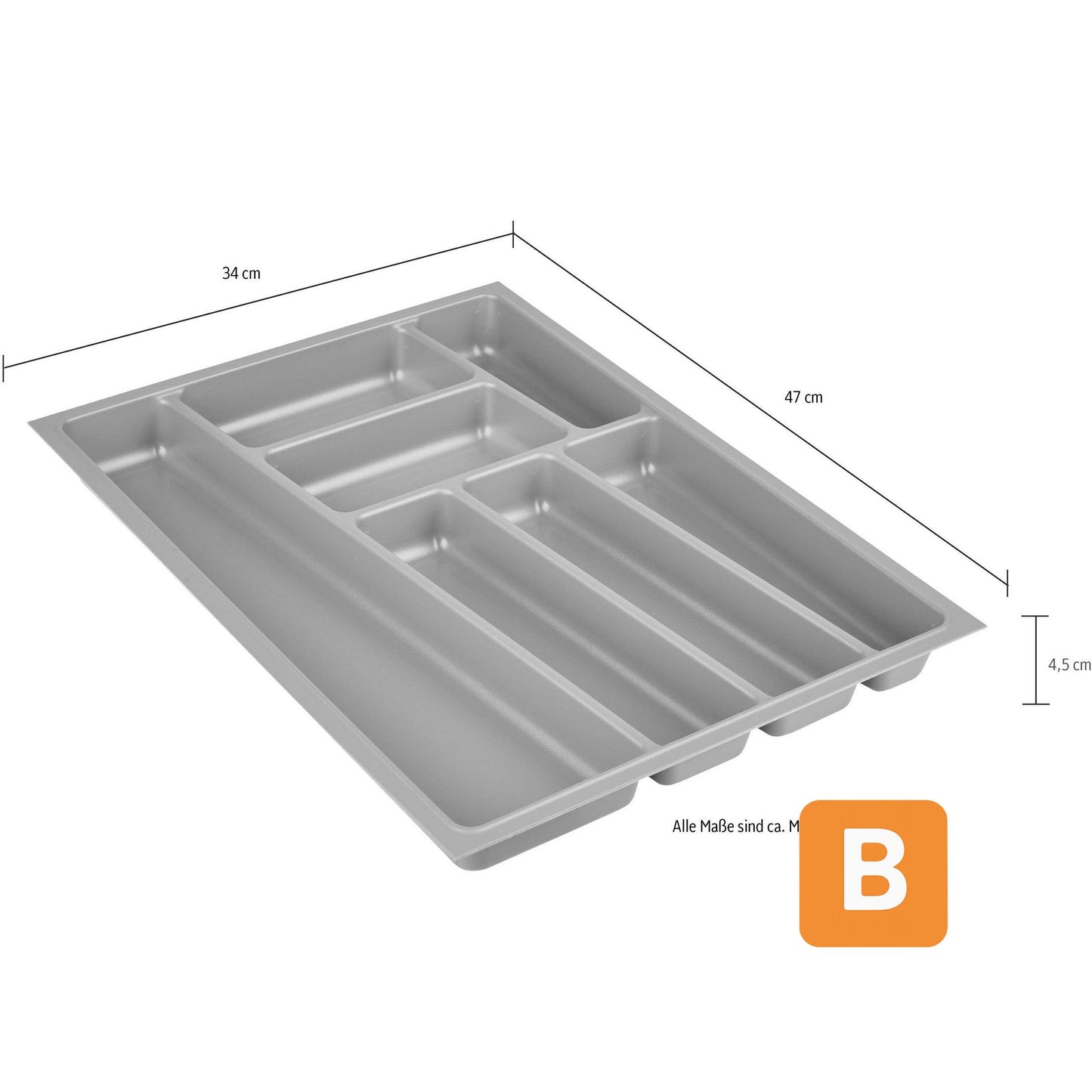 Besteckeinsatz, div. Größen und Abmessungen - NOBILIA® ELEMENTS NOBILIA® ELEMENTS