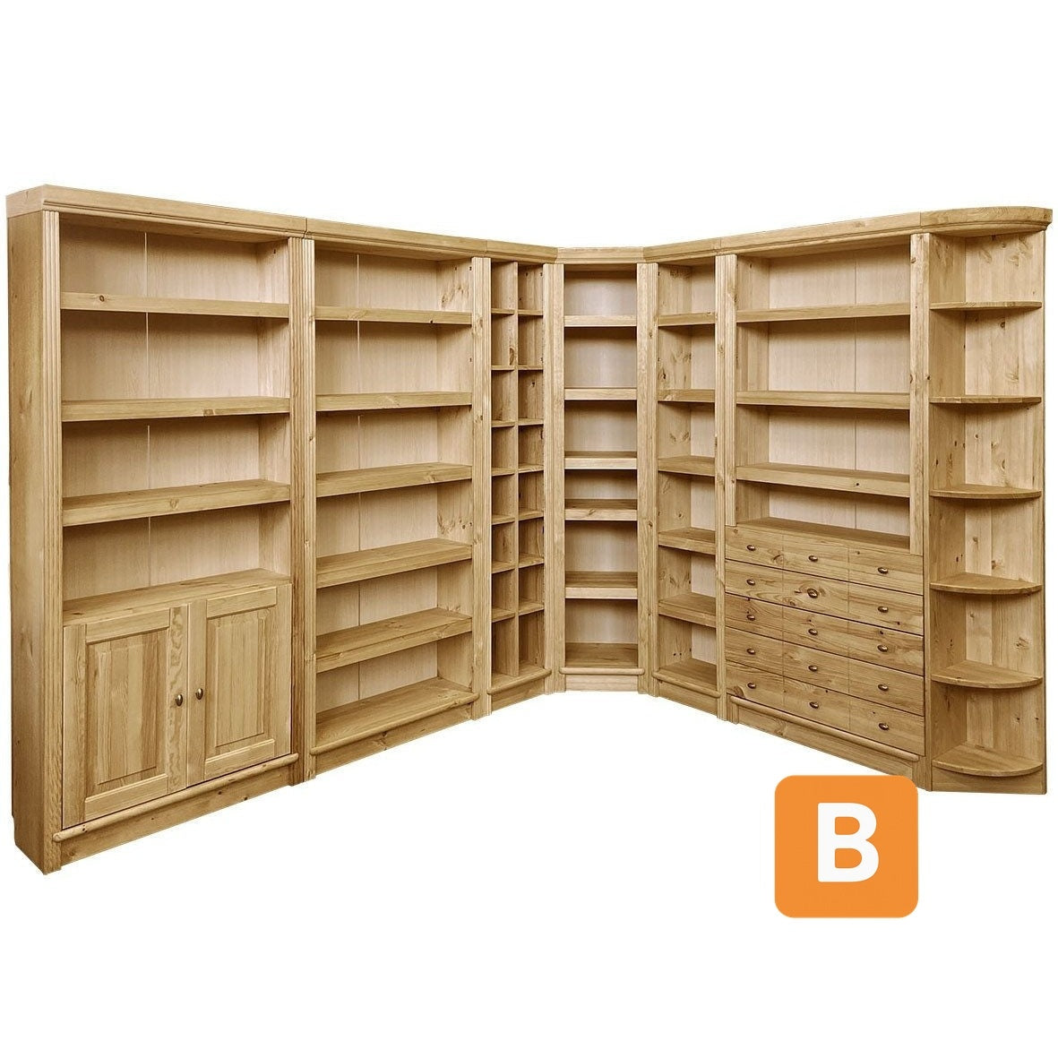 Bücherregal "Soeren", Kiefer von HOME AFFAIRE HOME AFFAIRE