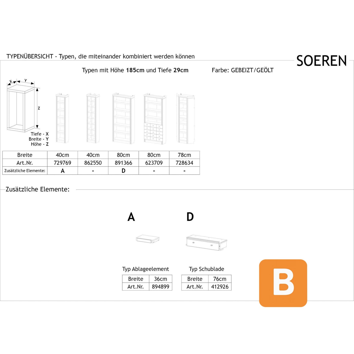 Bücherregal "Soeren", Kiefer von HOME AFFAIRE HOME AFFAIRE