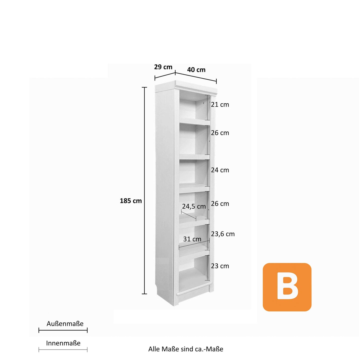 Bücherregal "Soeren", Kiefer von HOME AFFAIRE HOME AFFAIRE