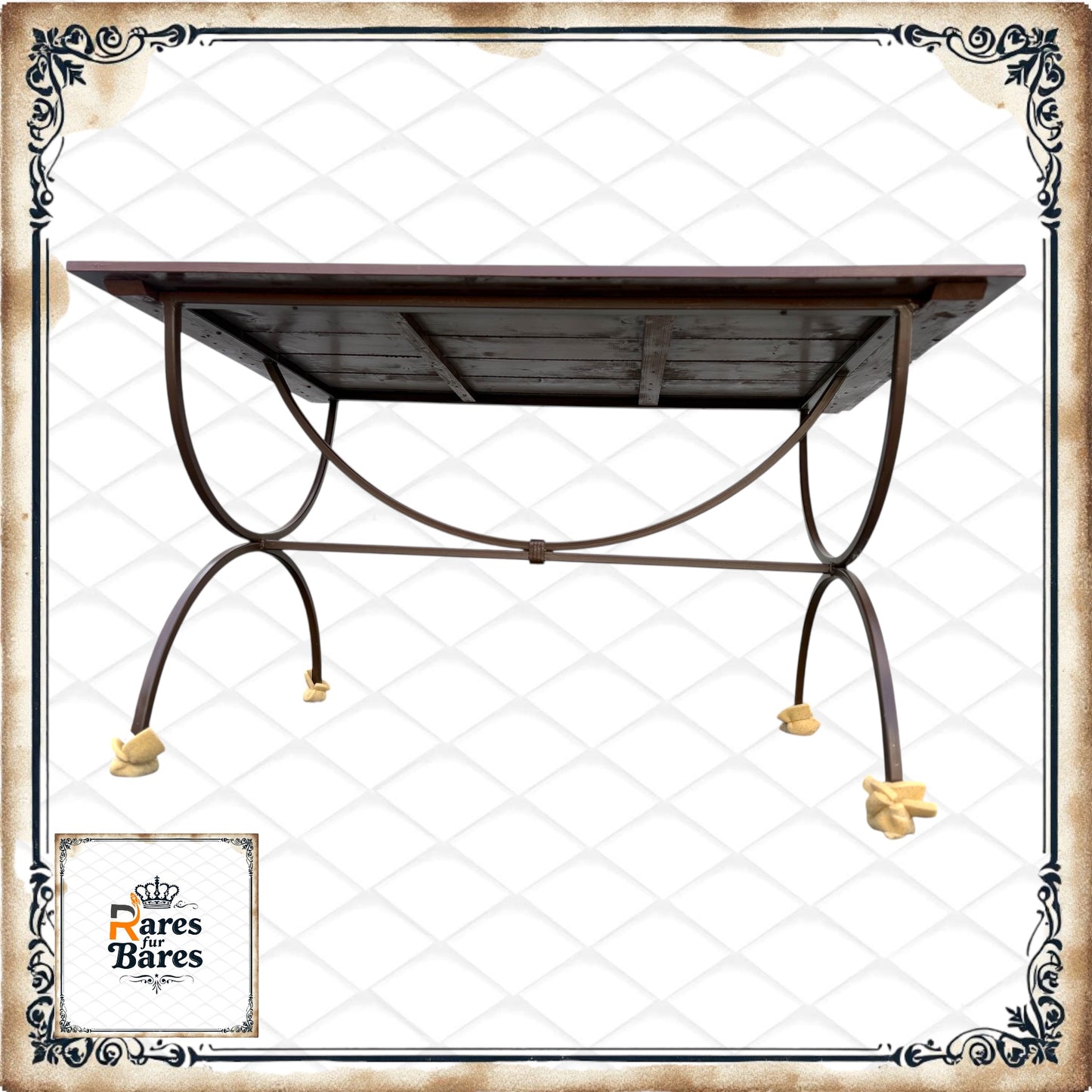 Gartentisch "Mediterran", Eisen, 142x85x80cm - RETOUREN ROYAL