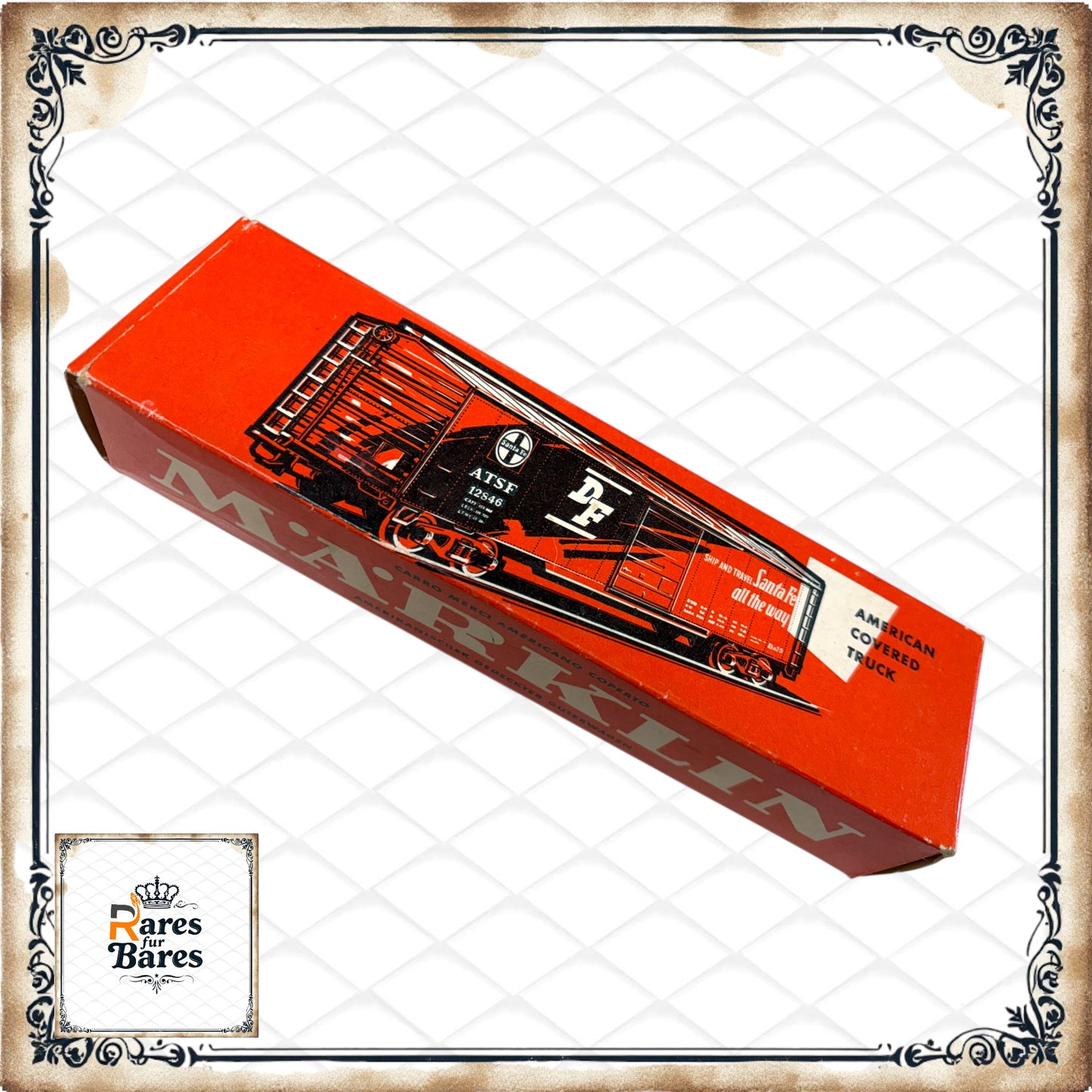 Seitenansicht Märklin 4572 H0 gedeckter Güterwagen Sammlerstück