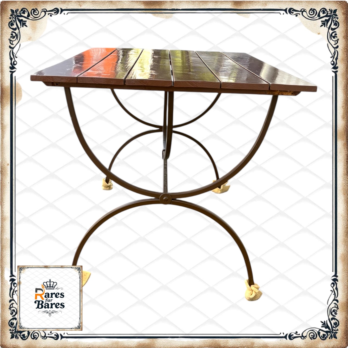 Gartentisch "Mediterran", Eisen, 142x85x80cm - RETOUREN ROYAL