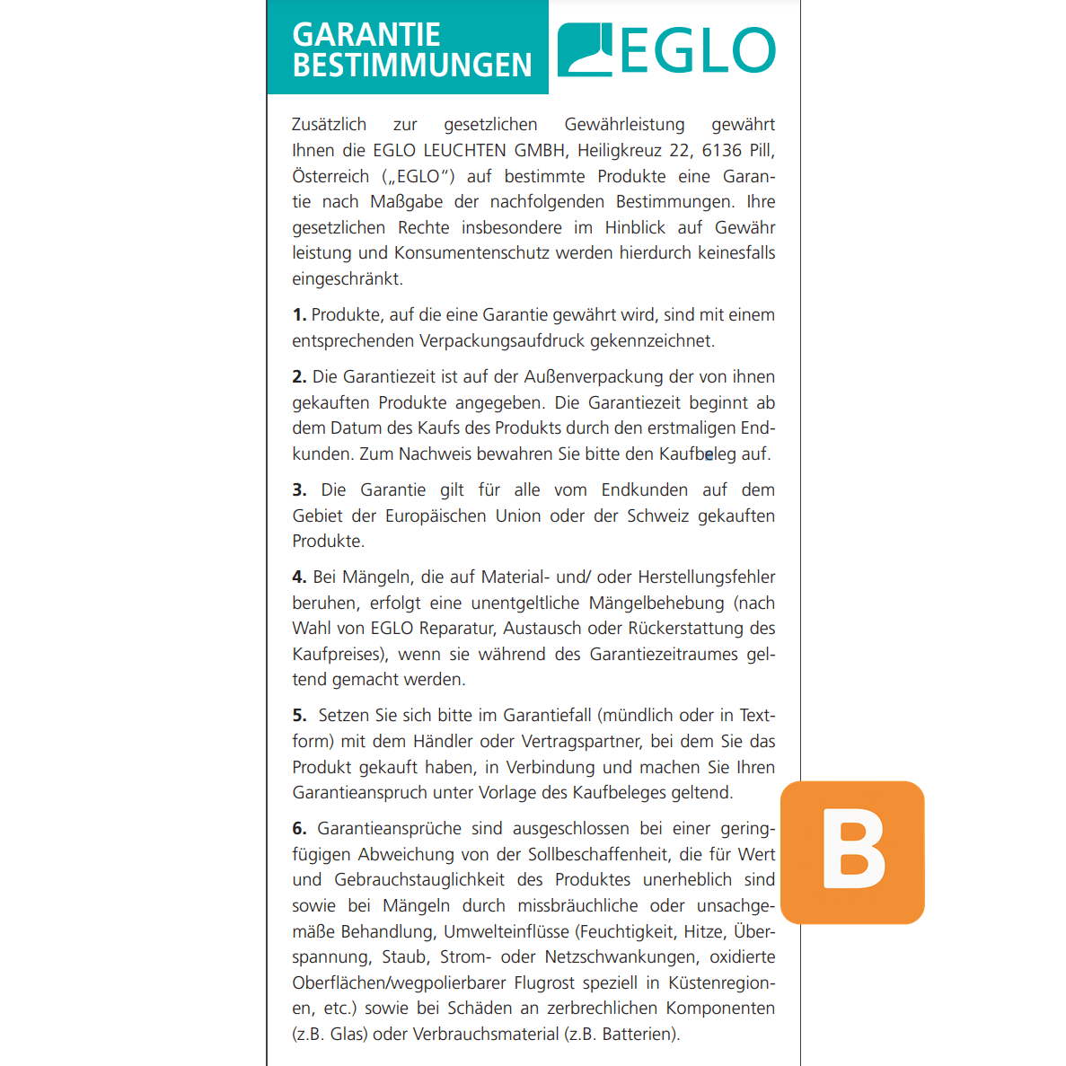 Deckenleuchte PASTERI EGLO