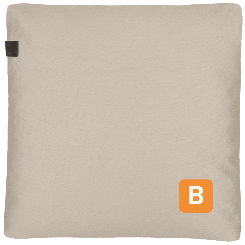 Dekokissen "Solo", sand, Maße: 38x38 cm - SCHÖNER WOHNEN SCHÖNER WOHNEN