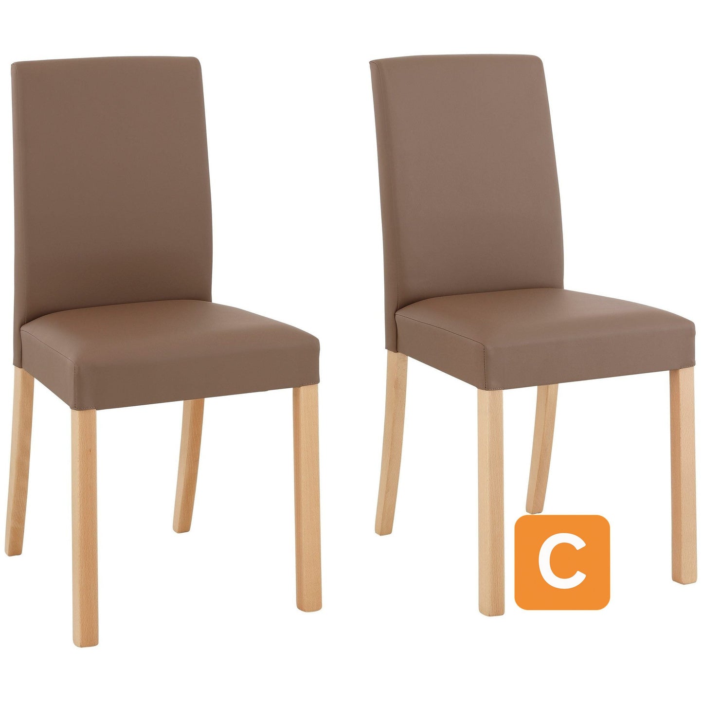 Esszimmerstuhl "Nina", taupe, 4er Set - HOME AFFAIRE HOME AFFAIRE