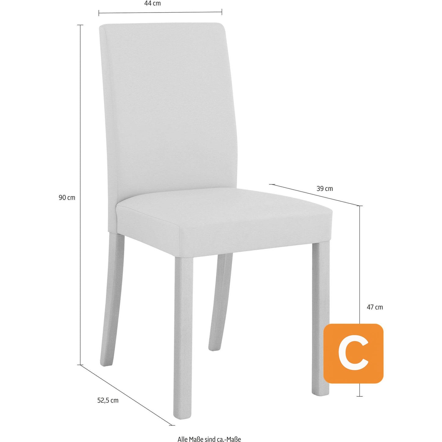 Esszimmerstuhl "Nina", taupe, 4er Set - HOME AFFAIRE HOME AFFAIRE