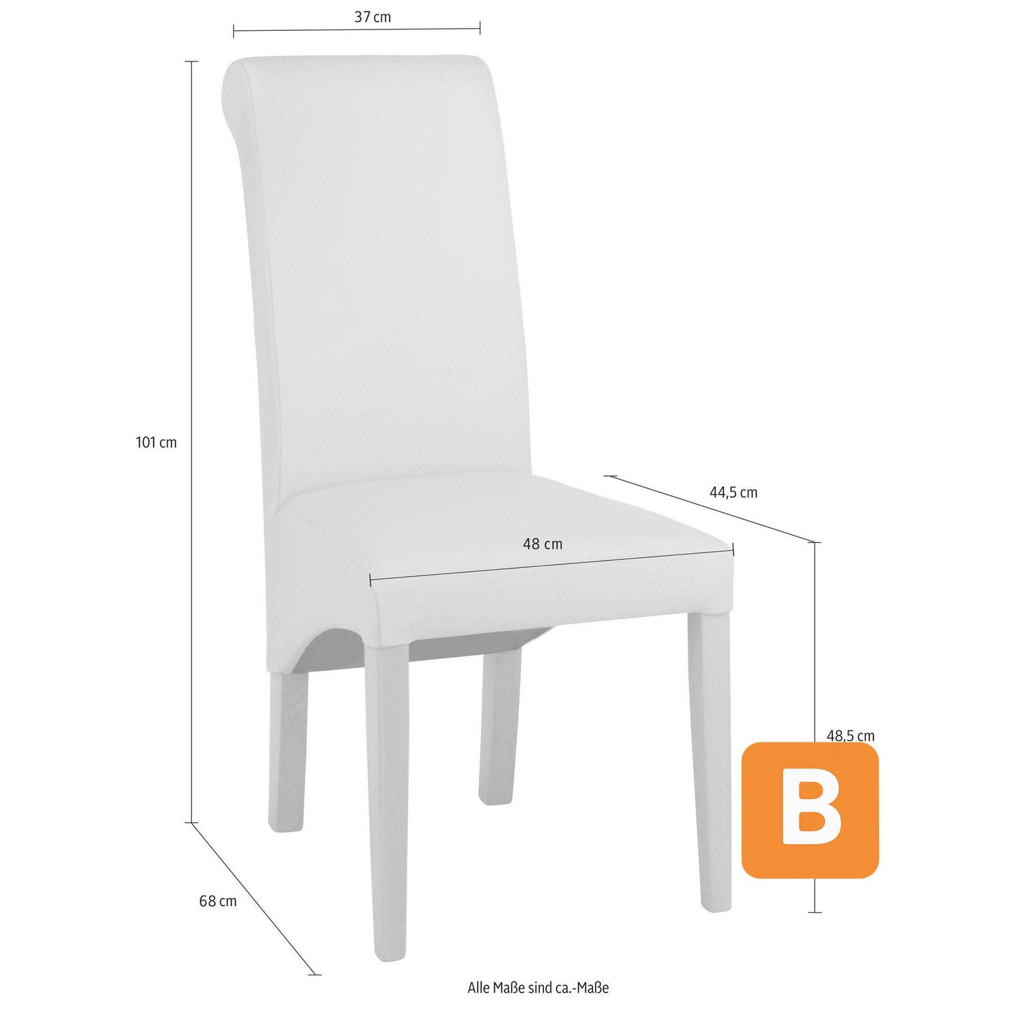 Esszimmerstuhl "Rito", beige, 2er Set - HOME AFFAIRE HOME AFFAIRE