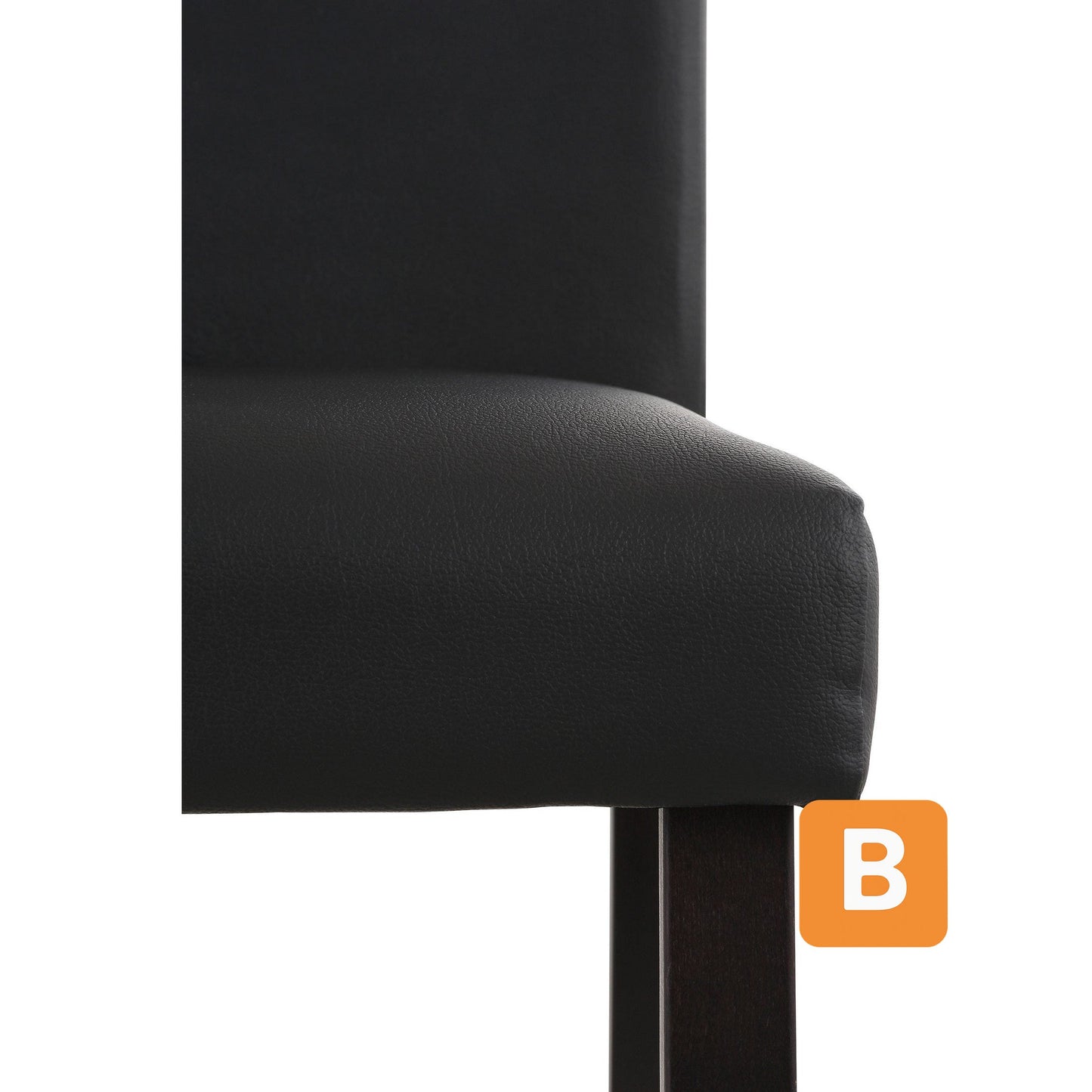 Esszimmerstuhl "Rubin", schwarz-dunkelbraun, 2er Set - HOME AFFAIRE HOME AFFAIRE