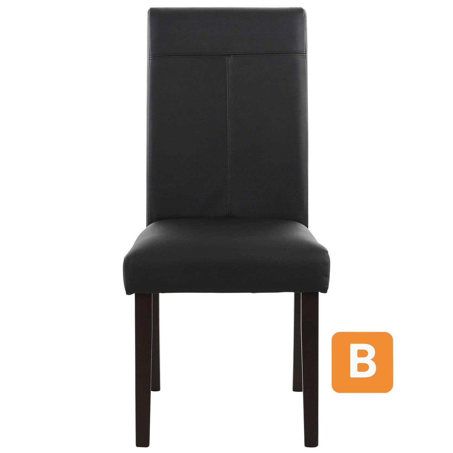 Esszimmerstuhl "Rubin", schwarz-dunkelbraun, 2er Set - HOME AFFAIRE HOME AFFAIRE