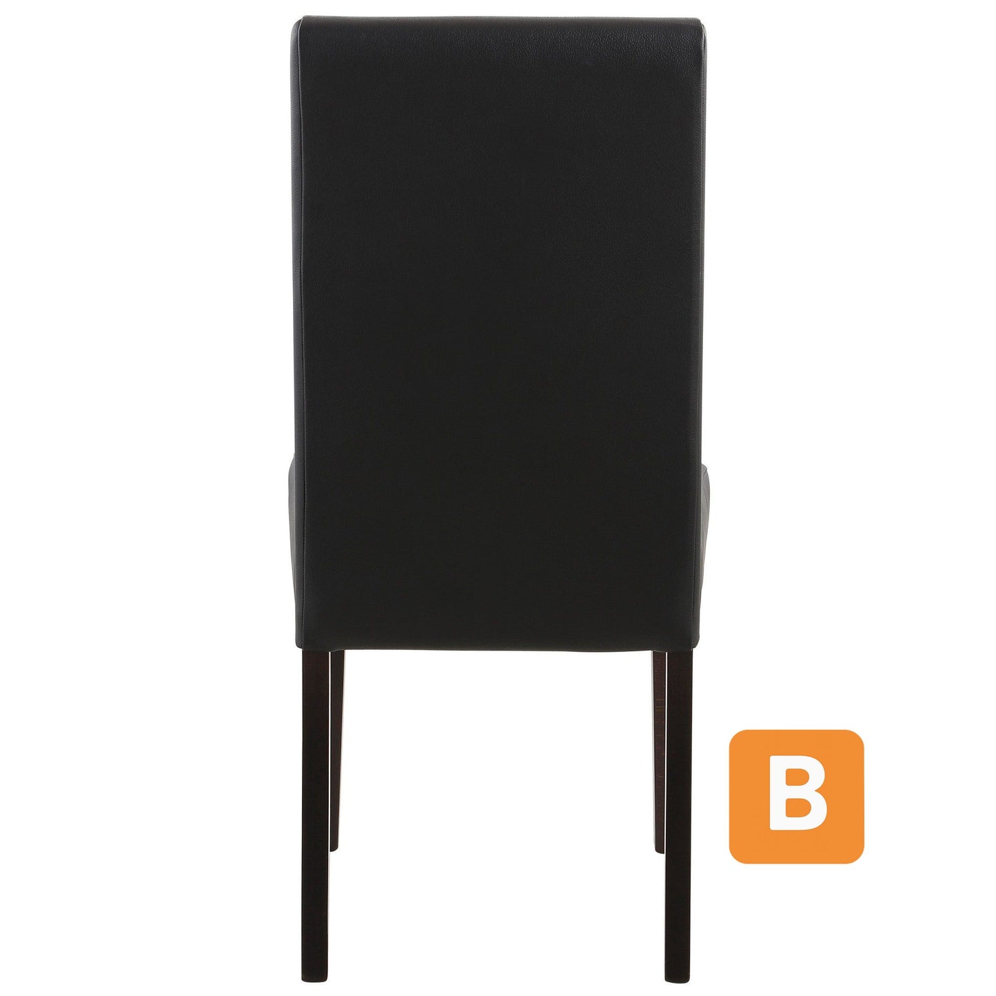 Esszimmerstuhl "Rubin", schwarz-dunkelbraun, 2er Set - HOME AFFAIRE HOME AFFAIRE