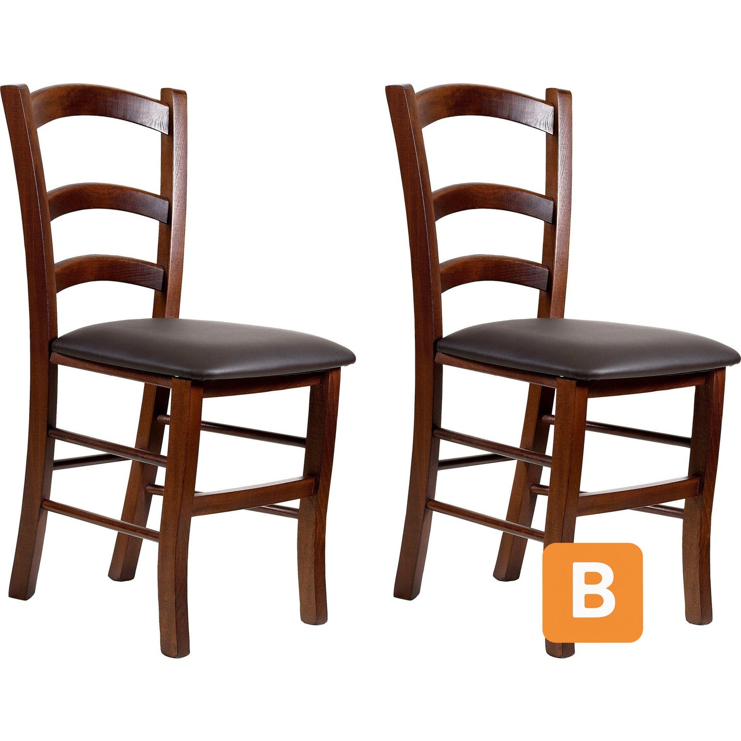 Esszimmerstuhl "Super Paesana", nussbraun, 2er Set - HOME AFFAIRE HOME AFFAIRE