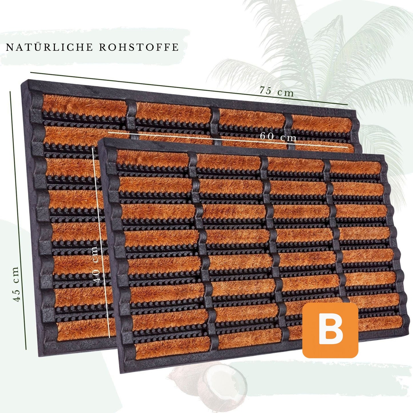 Fußmatte "Brushes Mat", Maße: 40x60 cm - HANSE HOME COLLECTION GMBH HANSE HOME COLLECTION GMBH