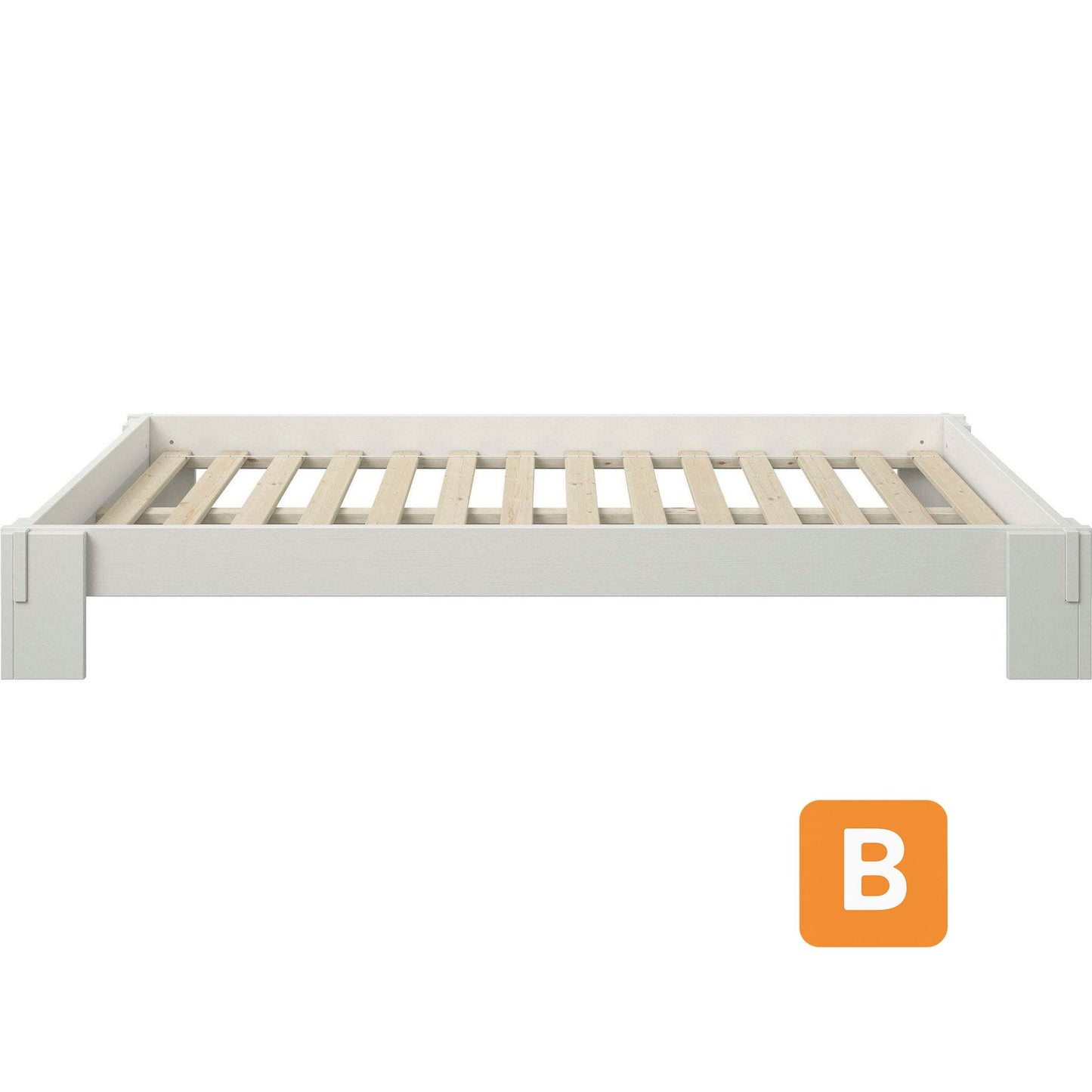 Futonbett "ZEN ", Massivholz Kiefer , weiss - HOME AFFAIRE HOME AFFAIRE