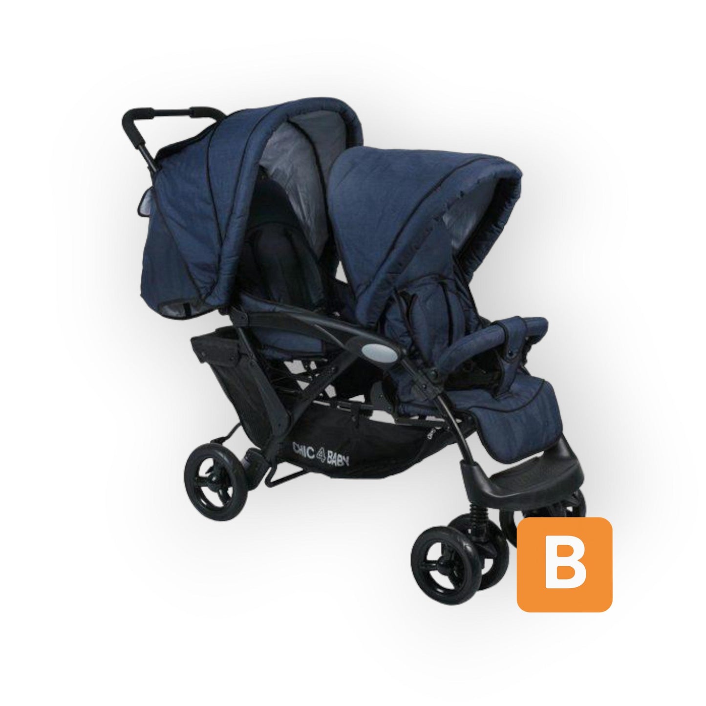 Geschwisterwagen "Duo Navy" - CHIC4BABY CHIC4BABY