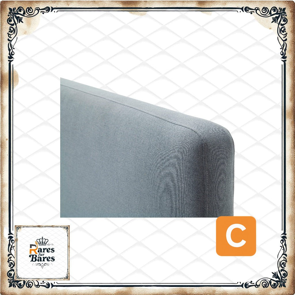 Cama tapizada "Mattis", azul hielo, incluye canapé, 140 x 200 cm - MEISE.MÖBEL