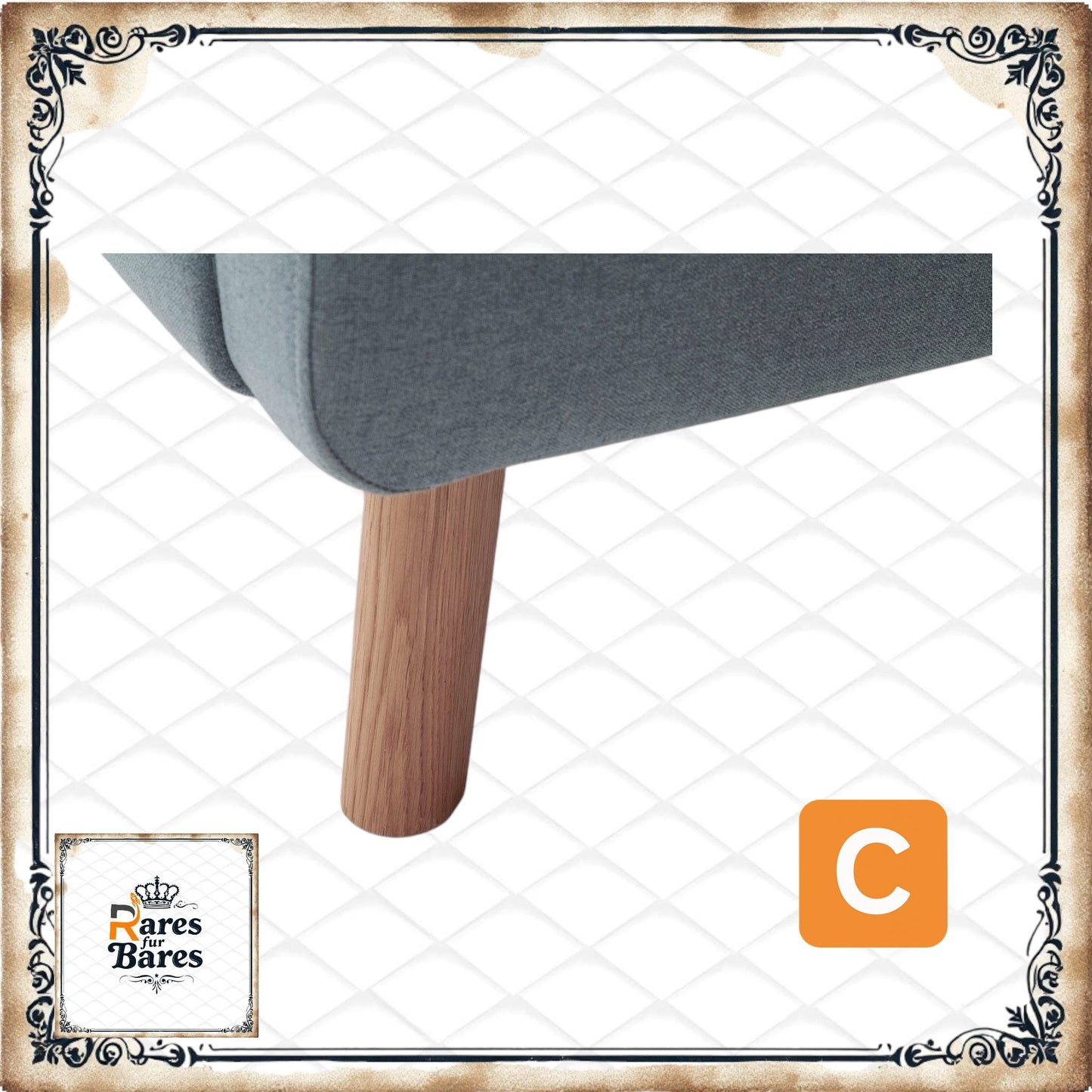 Cama tapizada "Mattis", azul hielo, incluye canapé, 140 x 200 cm - MEISE.MÖBEL