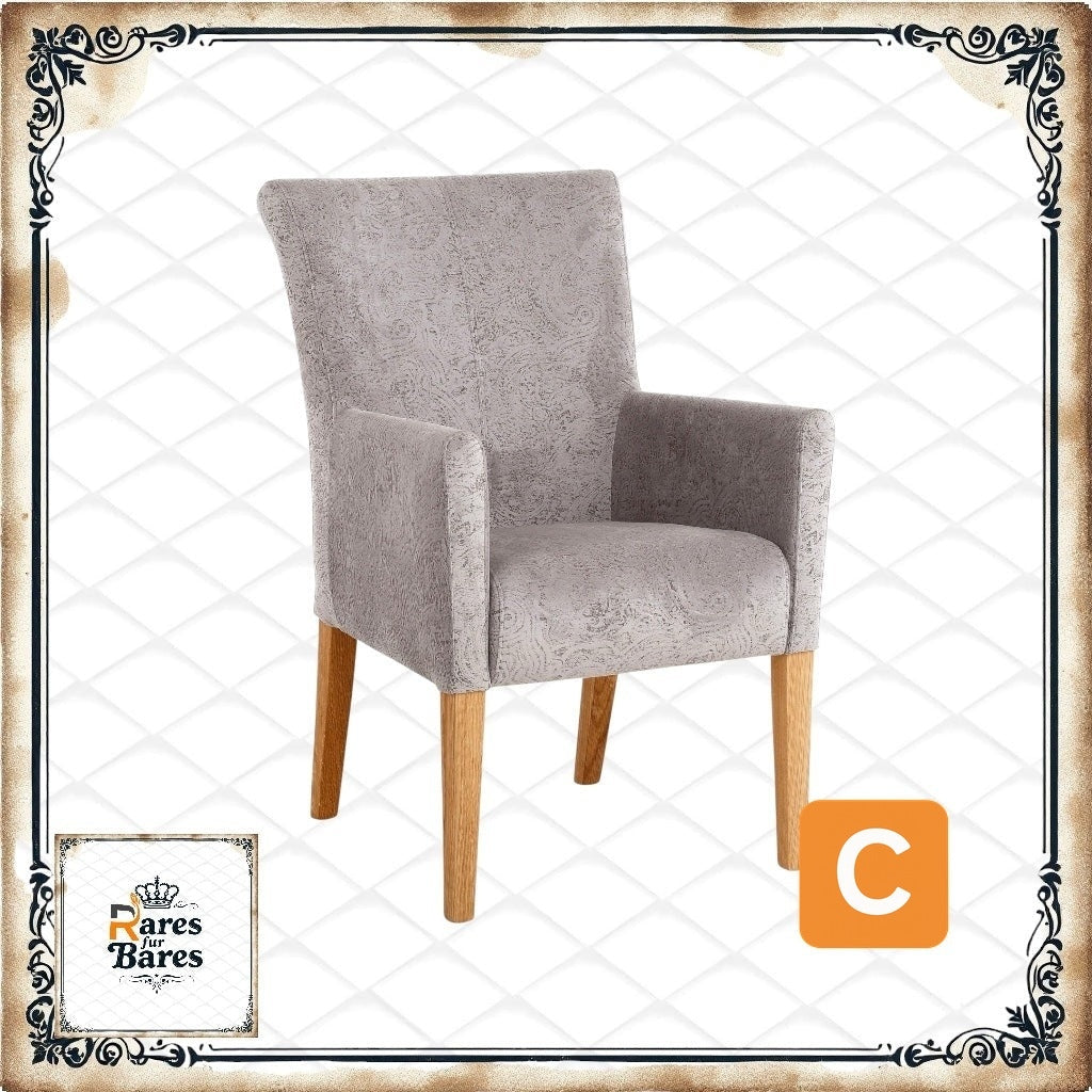 Armlehnstuhl "King", grau - HOME AFFAIRE