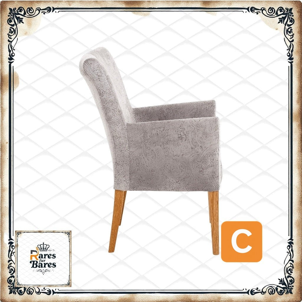 Armlehnstuhl "King", grau - HOME AFFAIRE