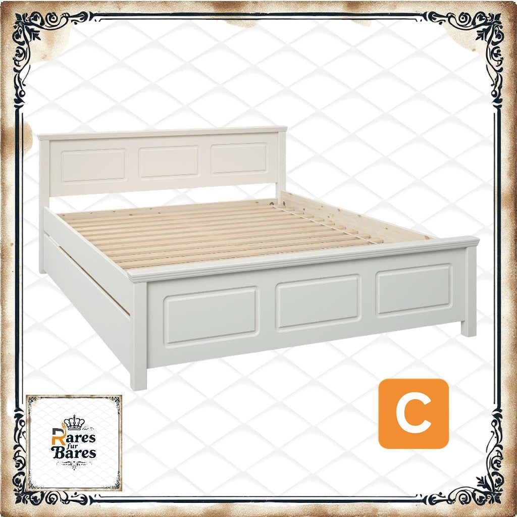 Massivholzbett "ERIK", Maße: 140x200 cm, optional mit Schublade - HOME AFFAIRE HOME AFFAIRE