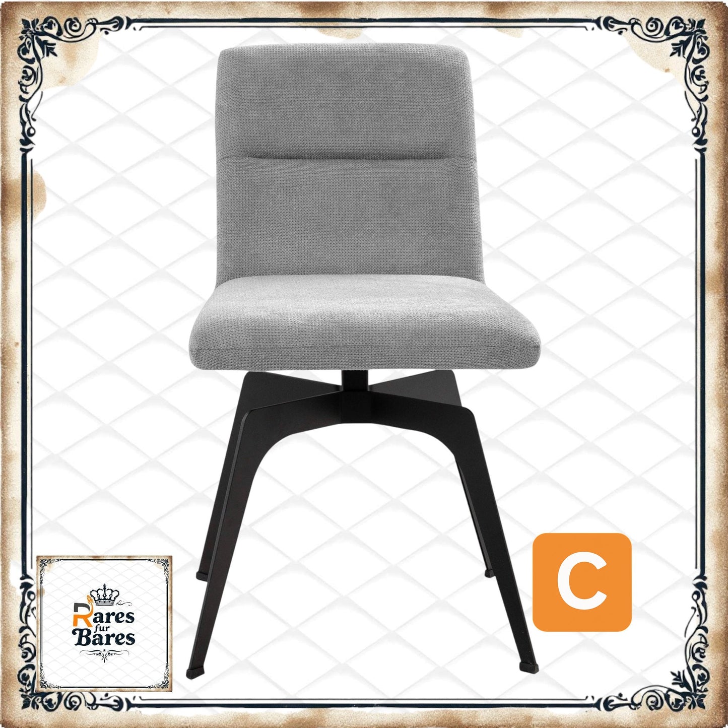 Polsterstuhl "Erin", hellgrau - HOME AFFAIRE HOME AFFAIRE