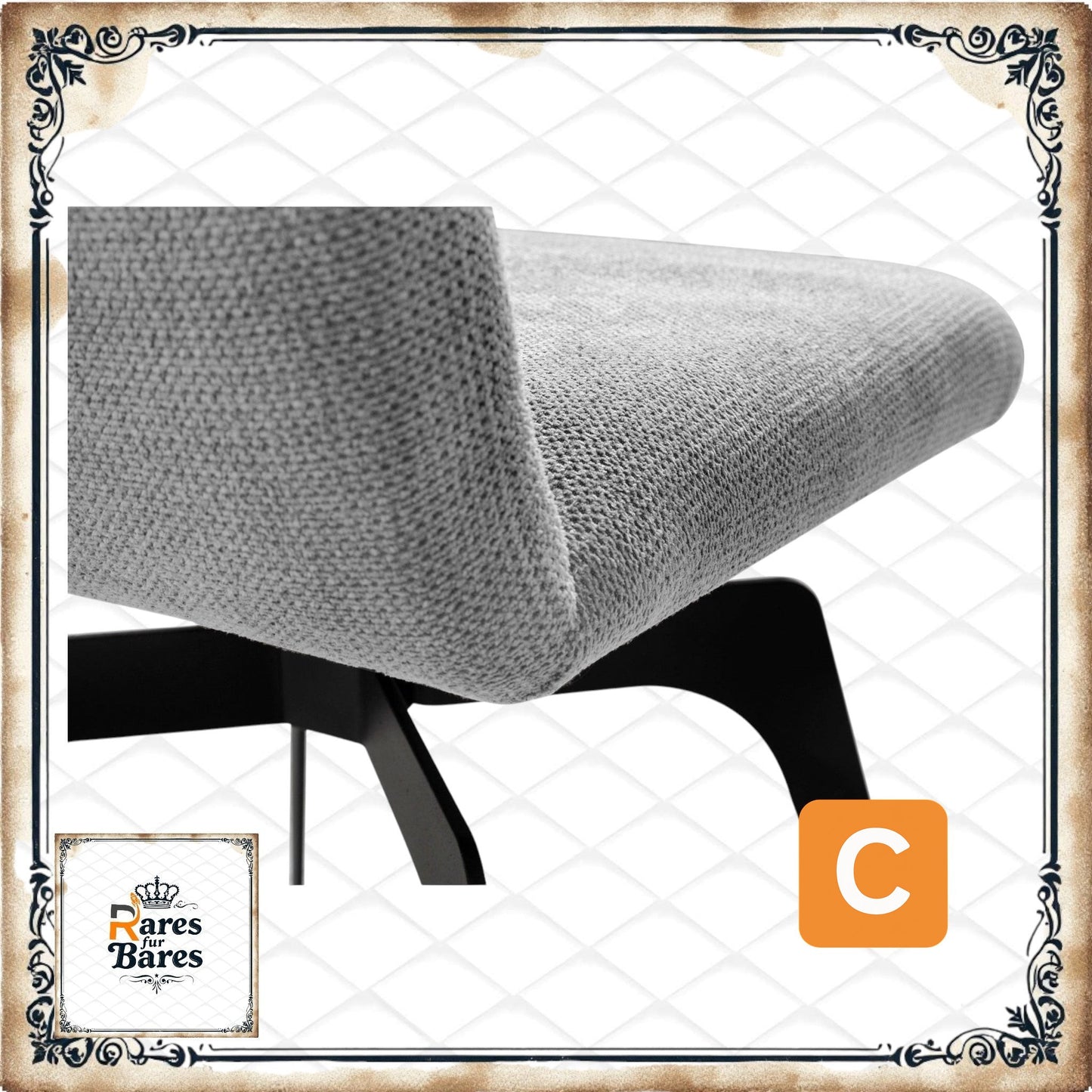 Polsterstuhl "Erin", hellgrau - HOME AFFAIRE HOME AFFAIRE