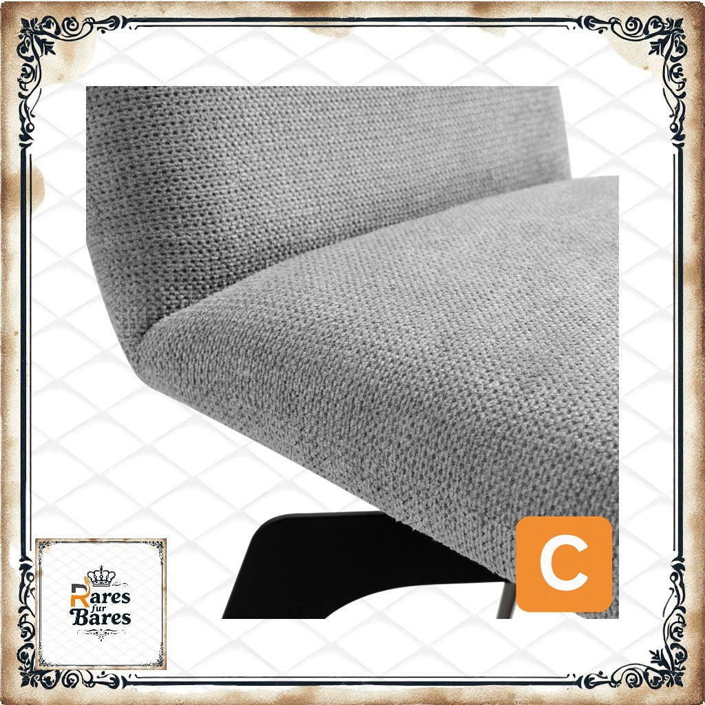 Polsterstuhl "Erin", hellgrau - HOME AFFAIRE HOME AFFAIRE