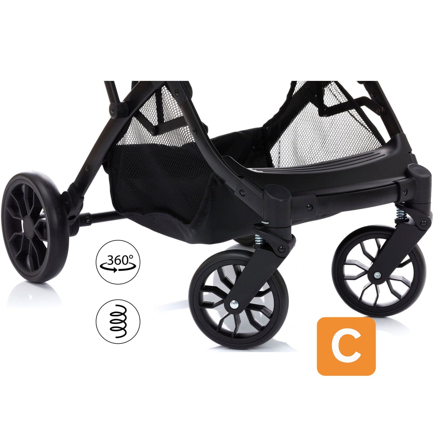 Kinder-Buggy "Styler Elite", hellgrau melange - FILLIKID Fillikid