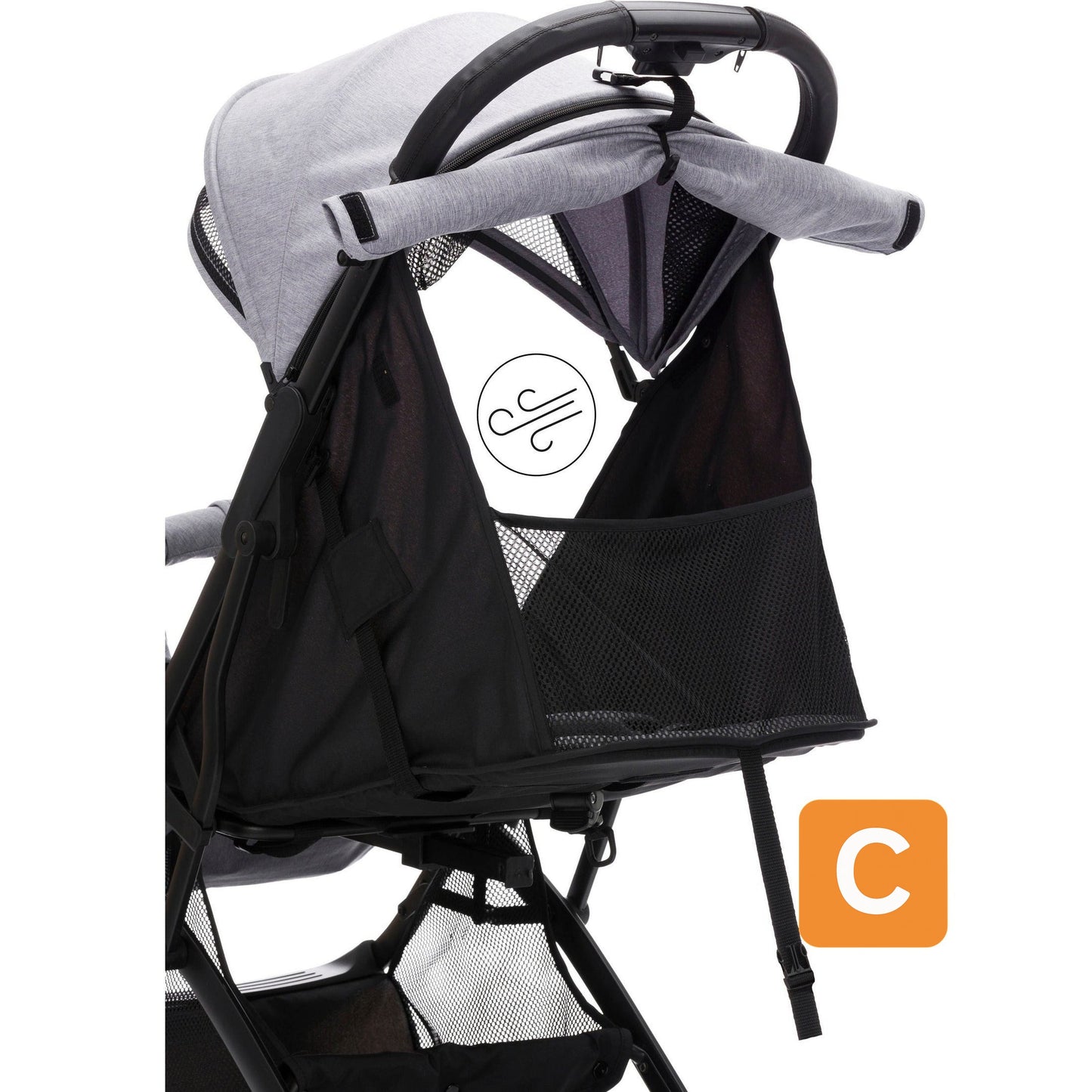 Kinder-Buggy "Styler Elite", hellgrau melange - FILLIKID Fillikid