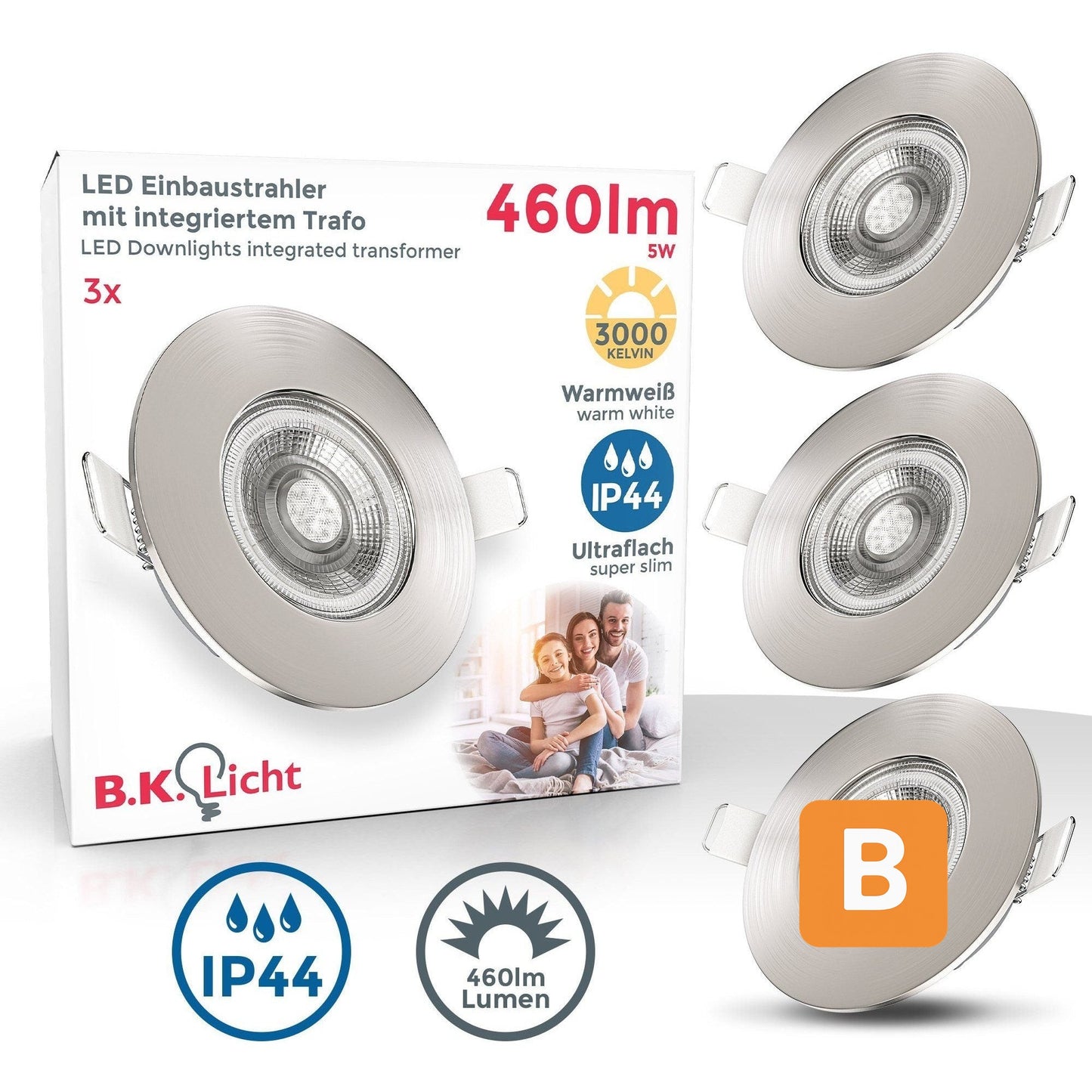 LED Einbauleuchte LED B.K.Licht