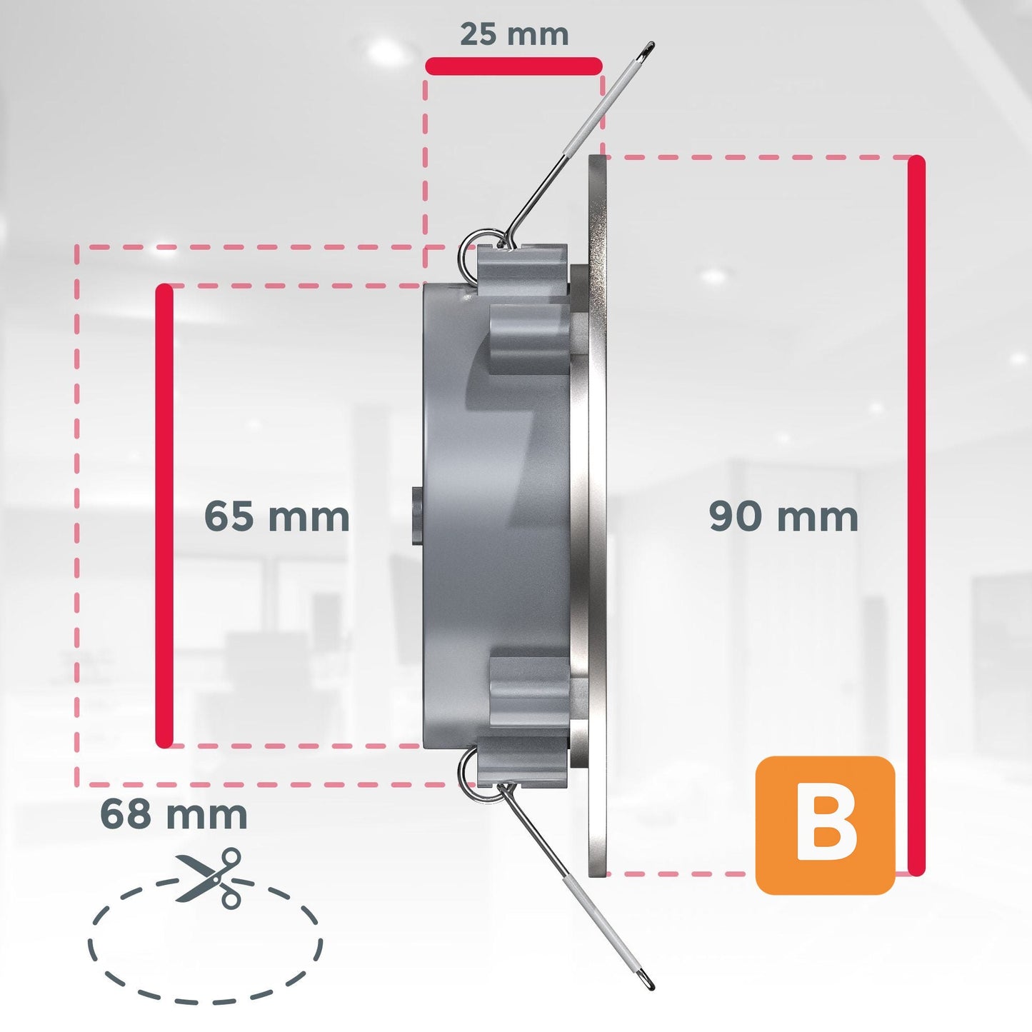 LED Einbauleuchte LED B.K.Licht