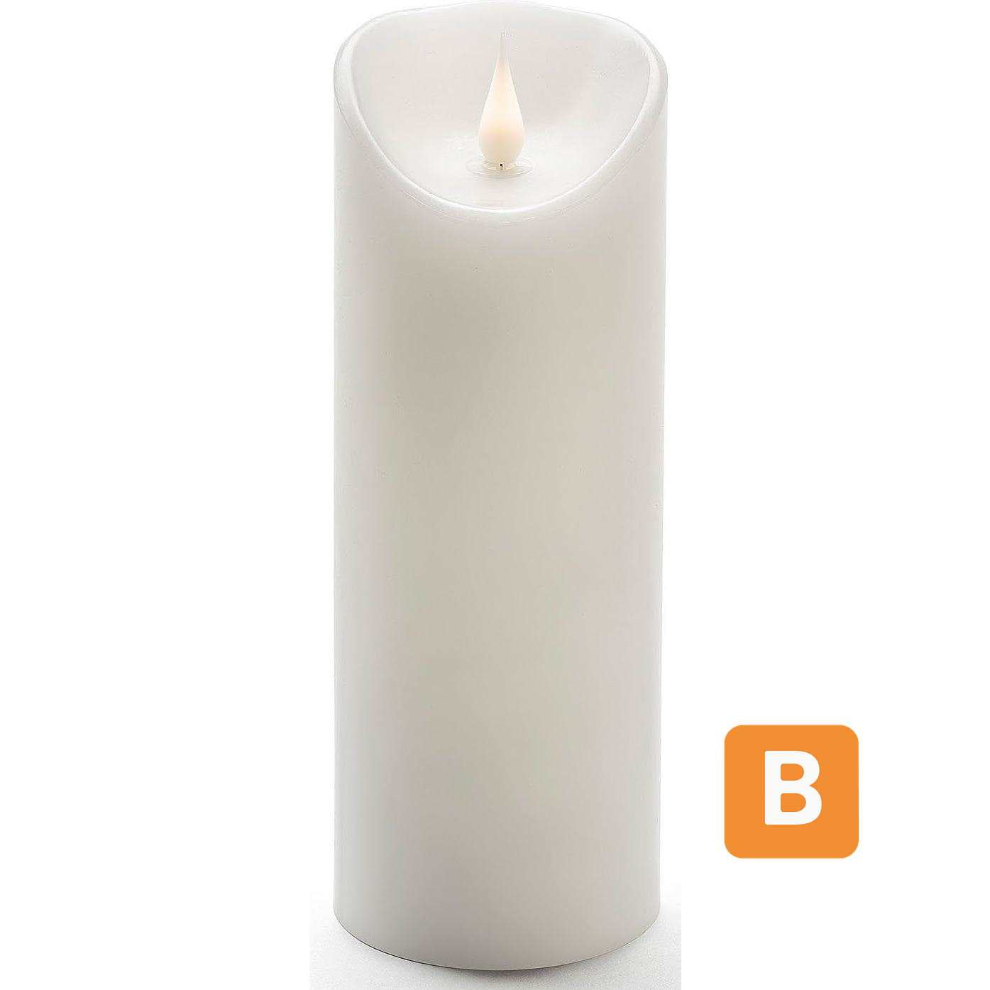 LED-Kerze, Echtwachskerze mit 3D-Flamme - KONSTSMIDE KONSTSMIDE