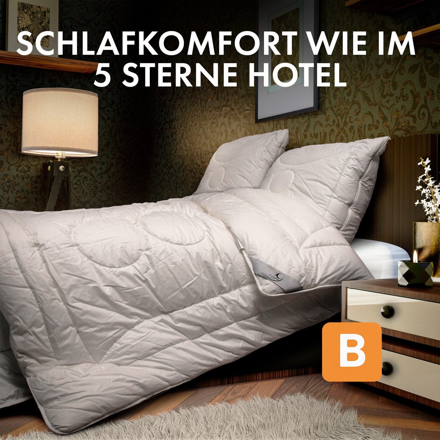 Microfaserbettdecke Magicline, Bettdecken für Sommer und Winter, 135x200cm John Cotton