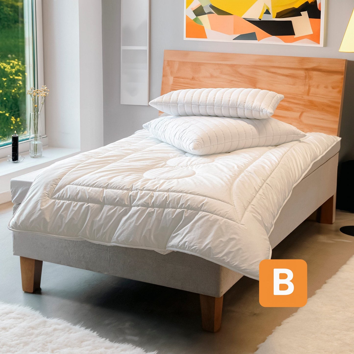 Microfaserbettdecke Magicline, Bettdecken für Sommer und Winter, 135x200cm John Cotton