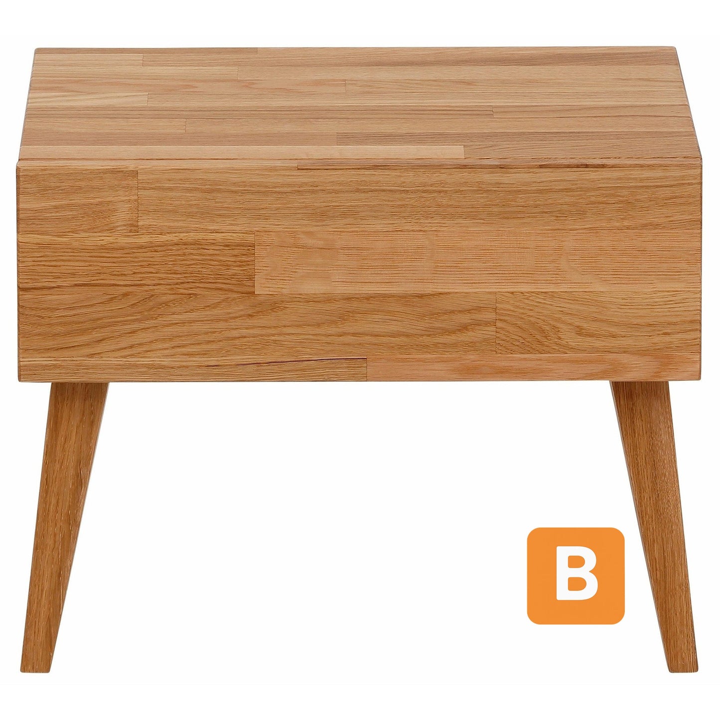 Nachttisch "Natali", massive Eiche, Breite 45 cm - HOME AFFAIRE HOME AFFAIRE