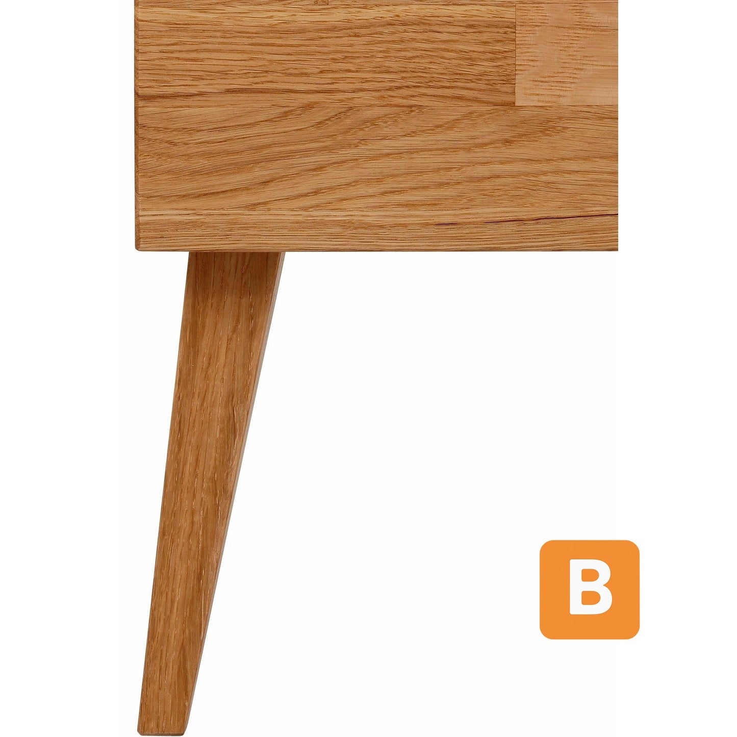 Nachttisch "Natali", massive Eiche, Breite 45 cm - HOME AFFAIRE HOME AFFAIRE