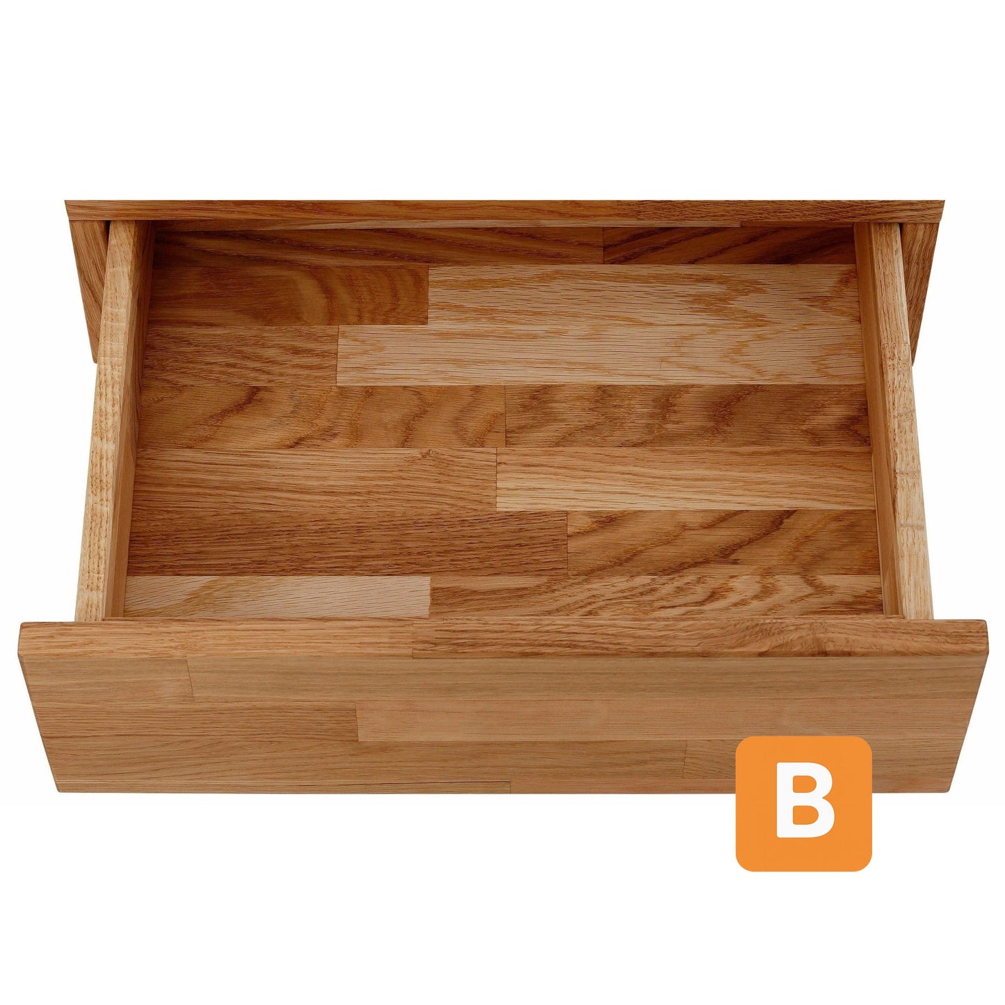 Nachttisch "Natali", massive Eiche, Breite 45 cm - HOME AFFAIRE HOME AFFAIRE