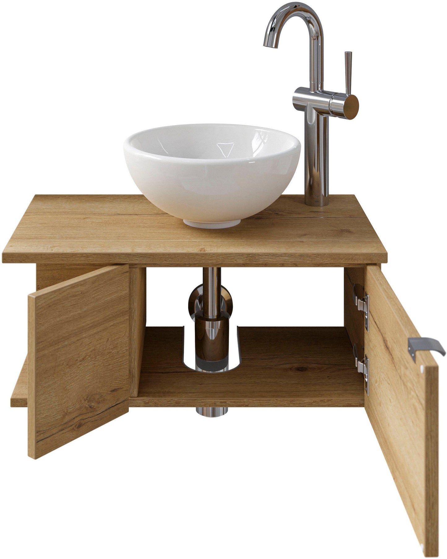 Washbasin series 6915 wash bowl with base cabinet for guest bathroom