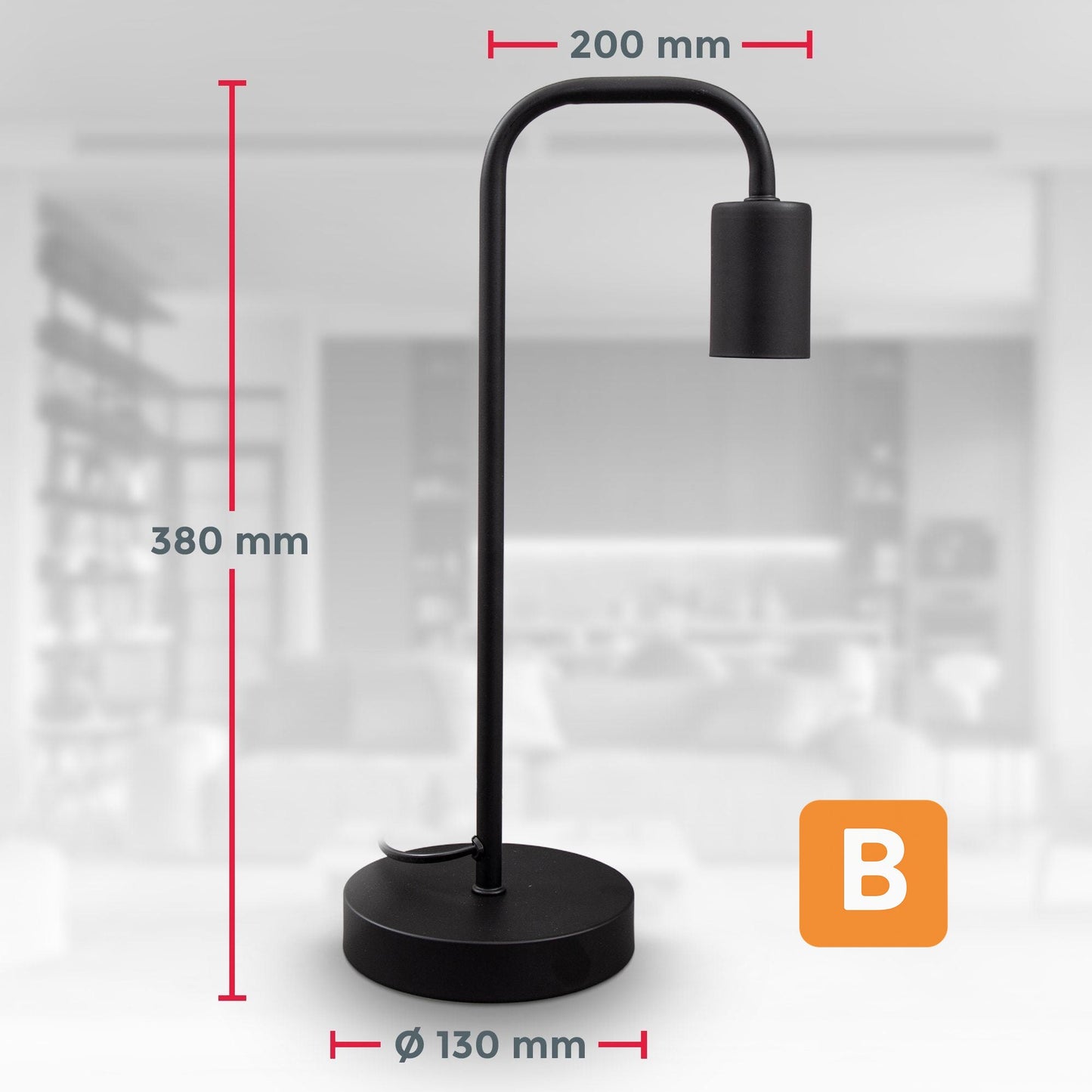 Retro Tischlampe B.K.Licht