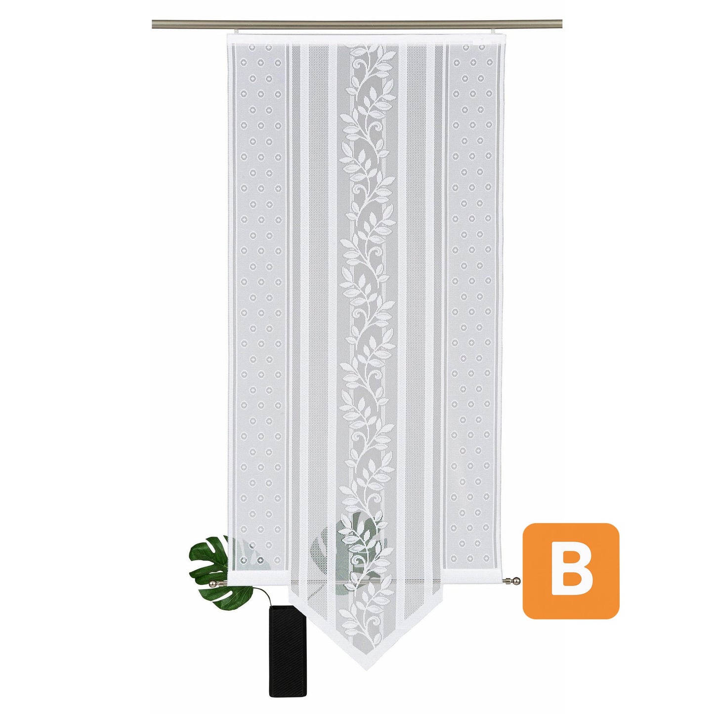 Schiebegardine "Flora-Spitz", Größe: 180x60 cm - VHG VHG