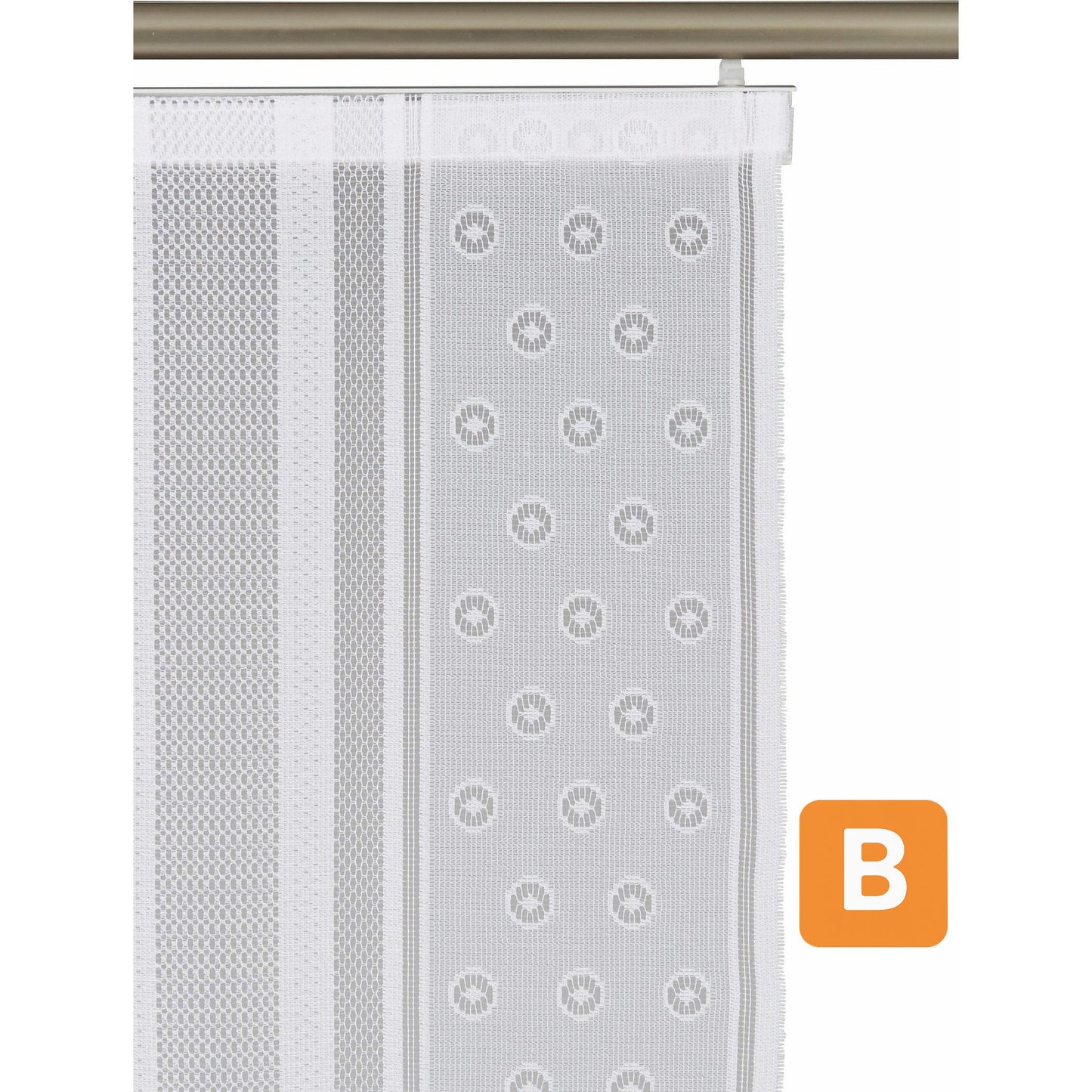Schiebegardine "Flora-Spitz", Größe: 180x60 cm - VHG VHG